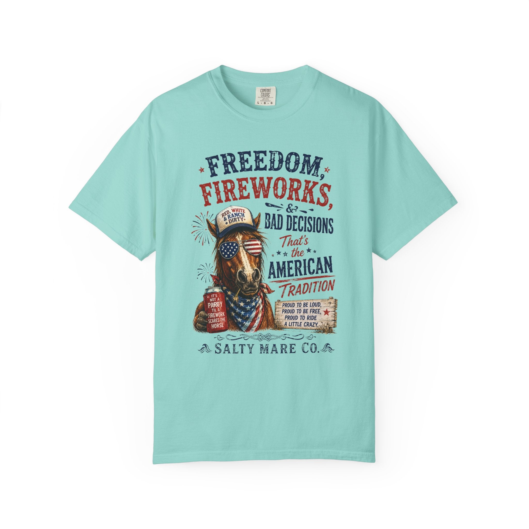 Freedom, Fireworks & Bad Decisions Graphic T-Shirt