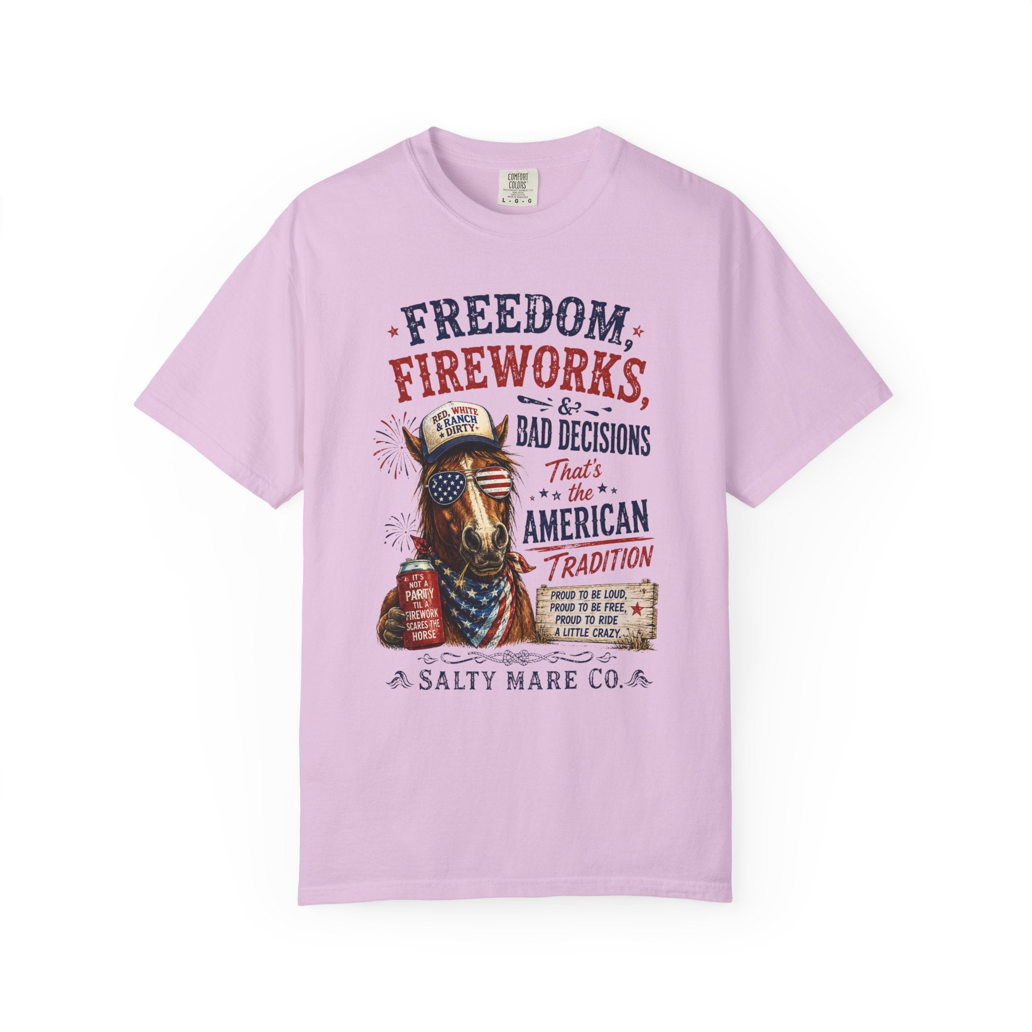 Freedom, Fireworks & Bad Decisions Graphic T-Shirt