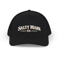 Snapback Trucker Cap — Retro Script 'Salty Made Co.' Mesh Baseball Hat