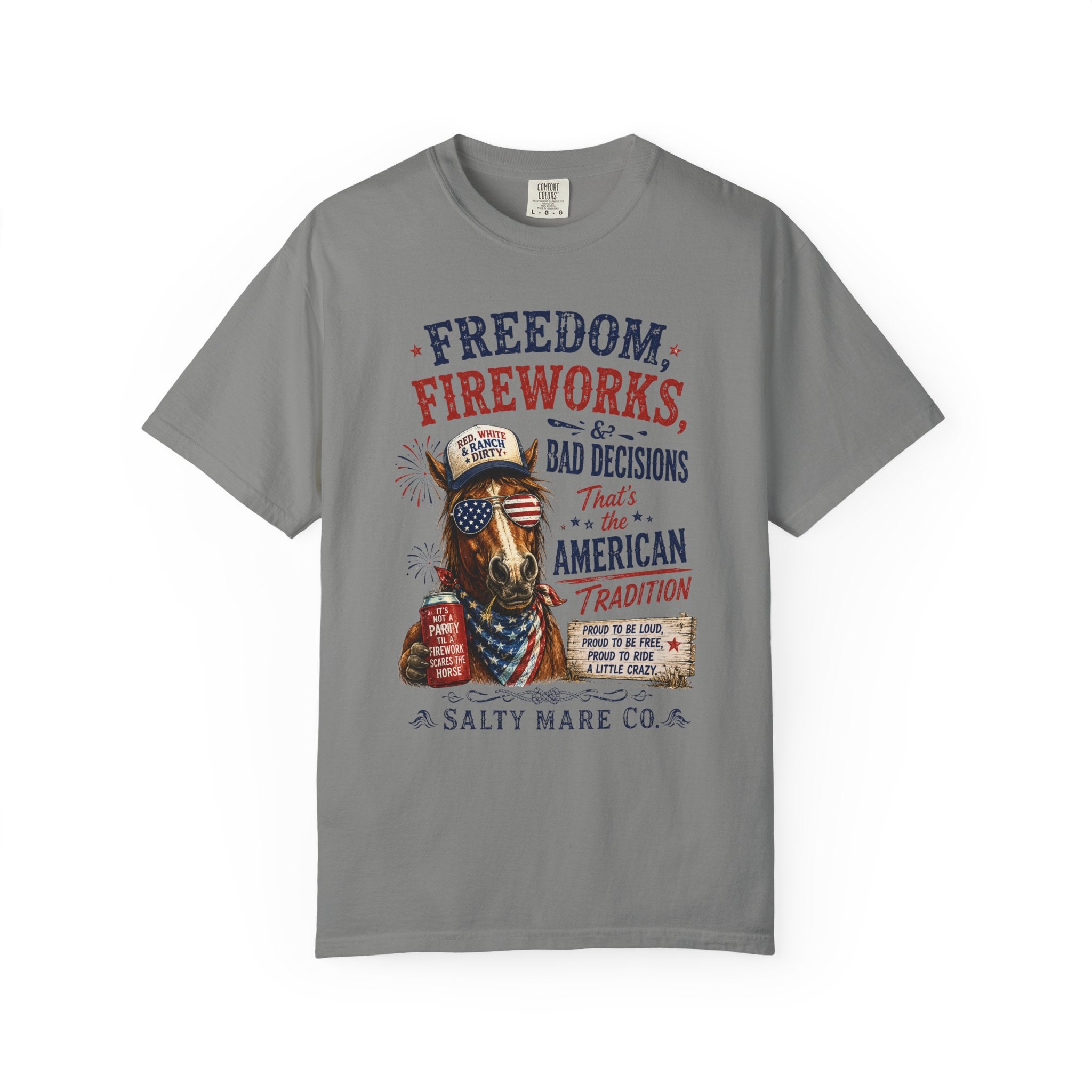 Freedom, Fireworks & Bad Decisions Graphic T-Shirt
