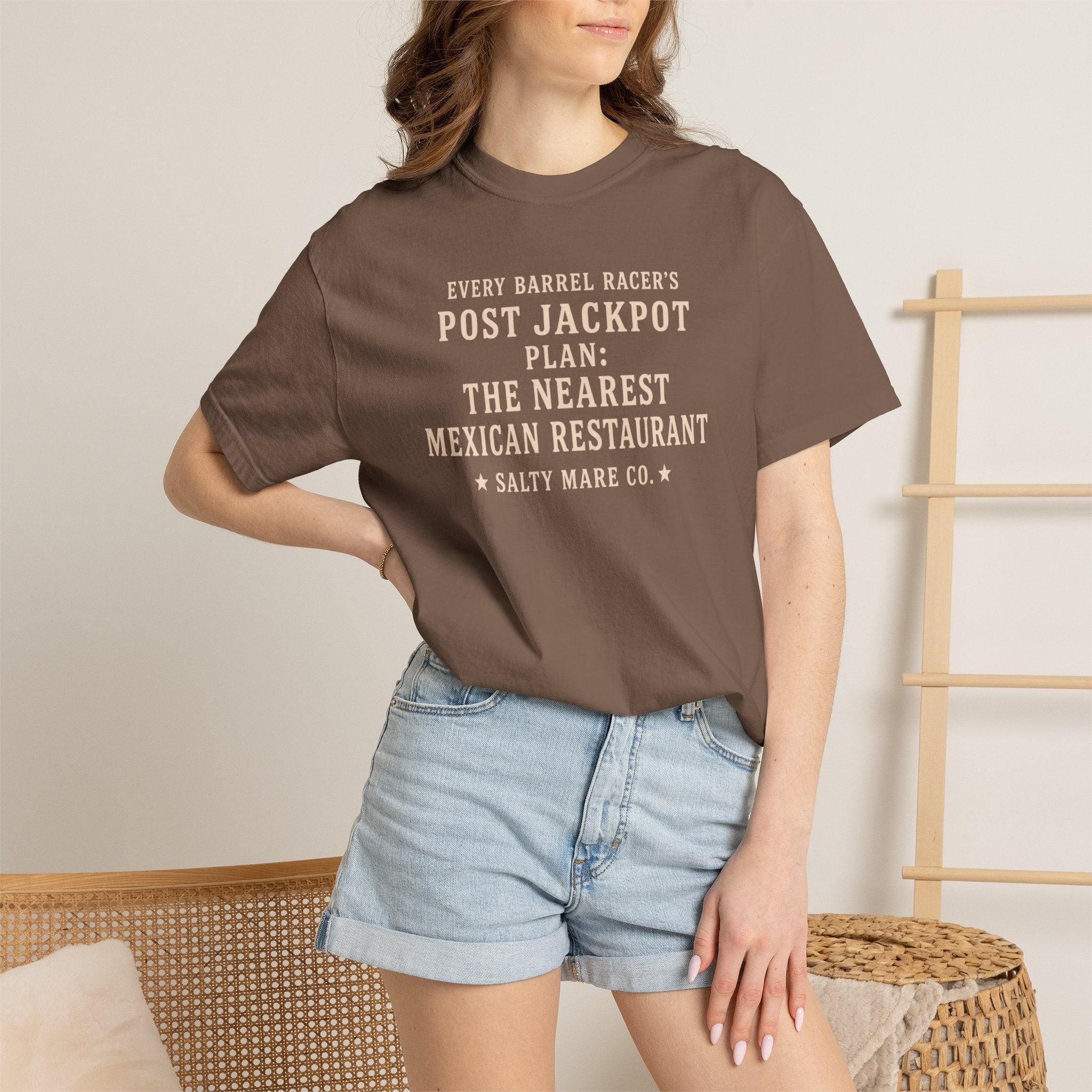 Post Jackpot T-Shirt — Funny Mexican Restaurant Rodeo Quote Tee