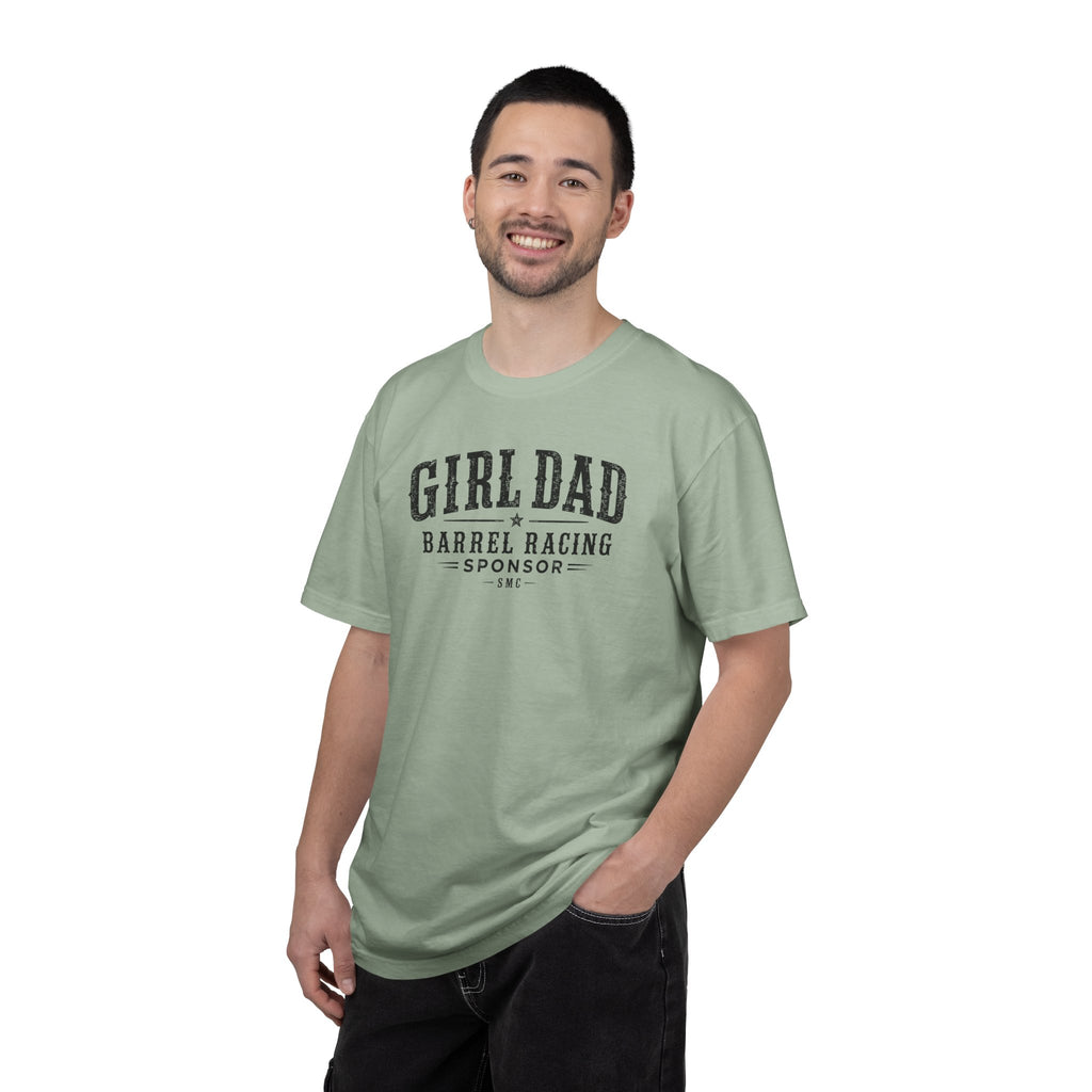 Girl Dad Barrel Racing Sponsor T-Shirt — Proud Rodeo Dad Tee