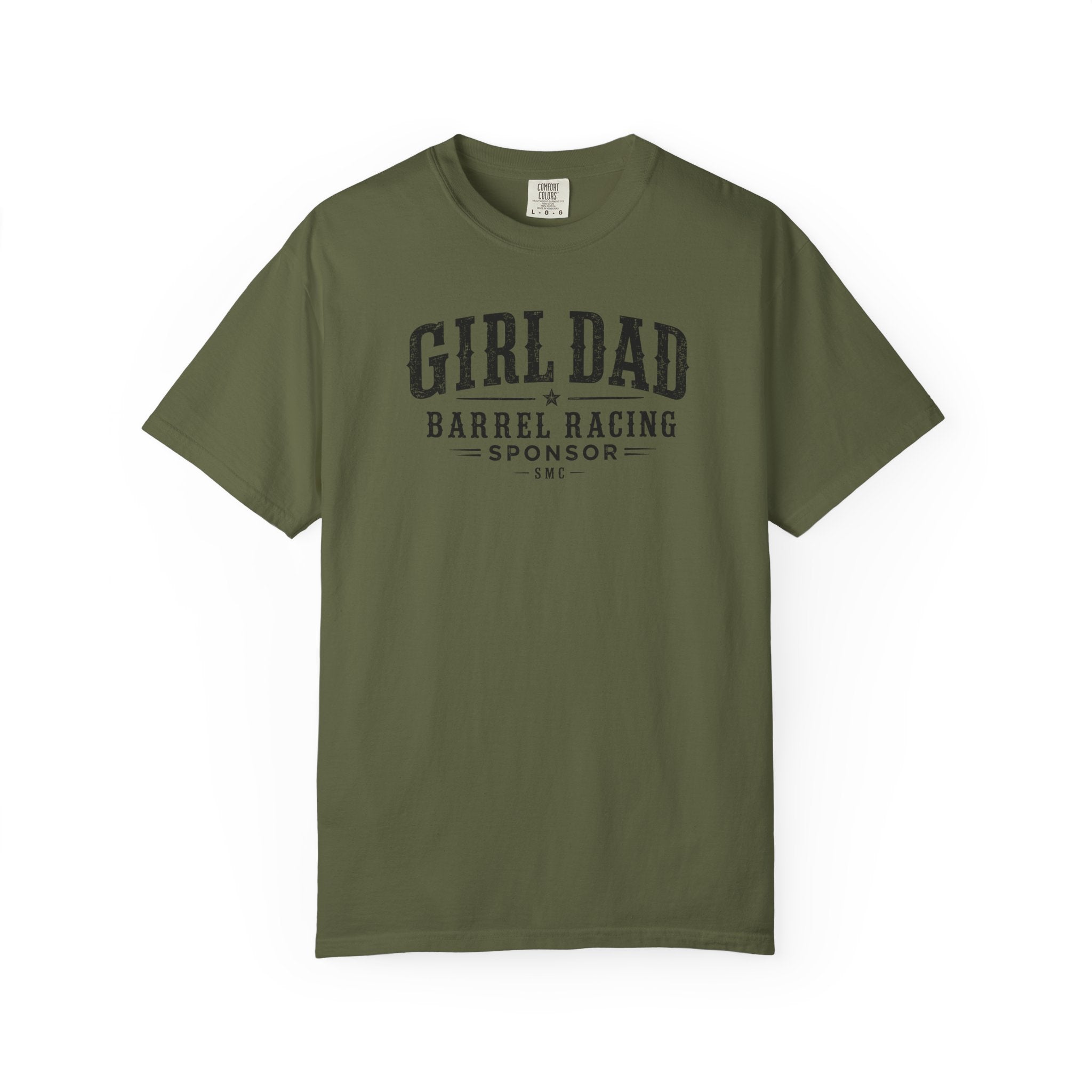Girl Dad Barrel Racing Sponsor T-Shirt — Proud Rodeo Dad Tee