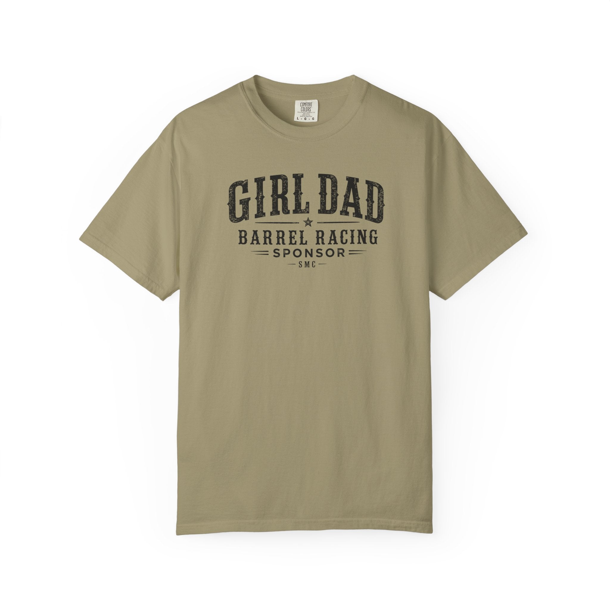 Girl Dad Barrel Racing Sponsor T-Shirt — Proud Rodeo Dad Tee