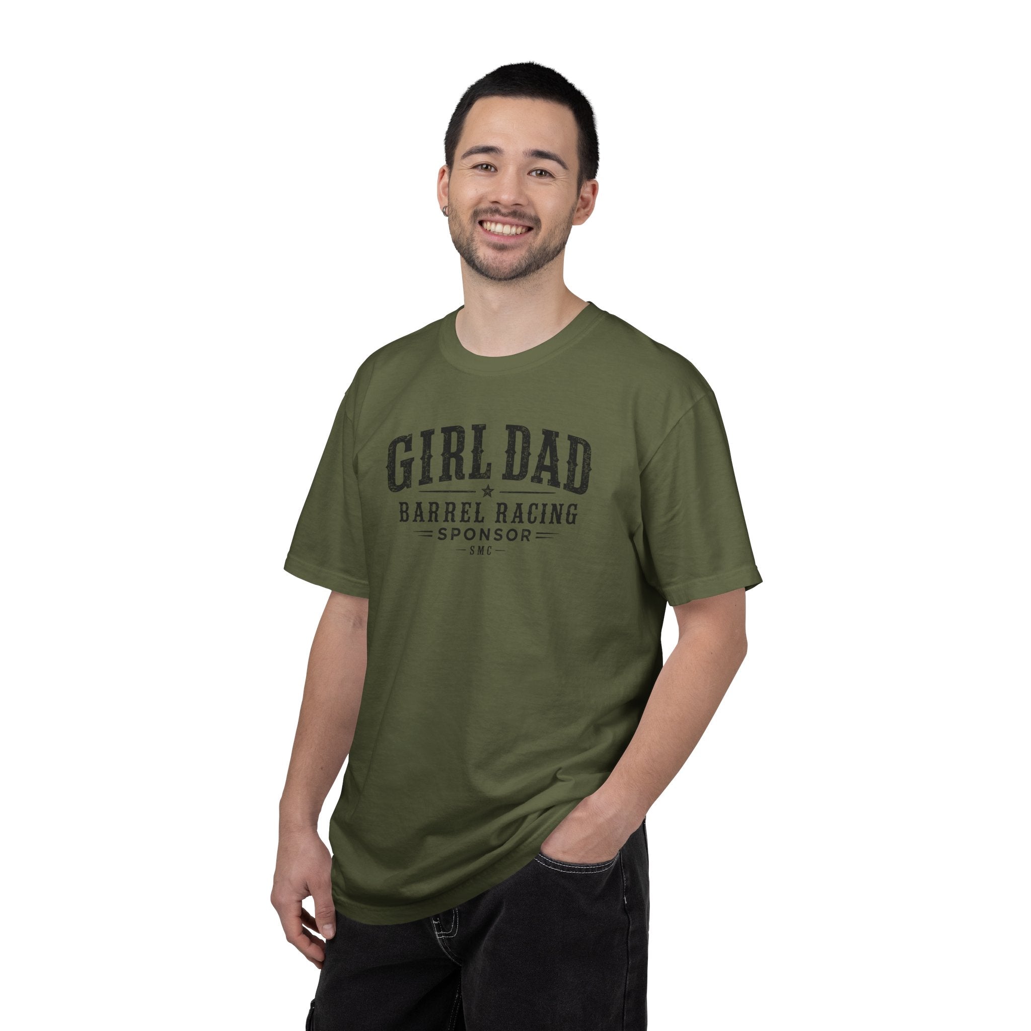 Girl Dad Barrel Racing Sponsor T-Shirt — Proud Rodeo Dad Tee