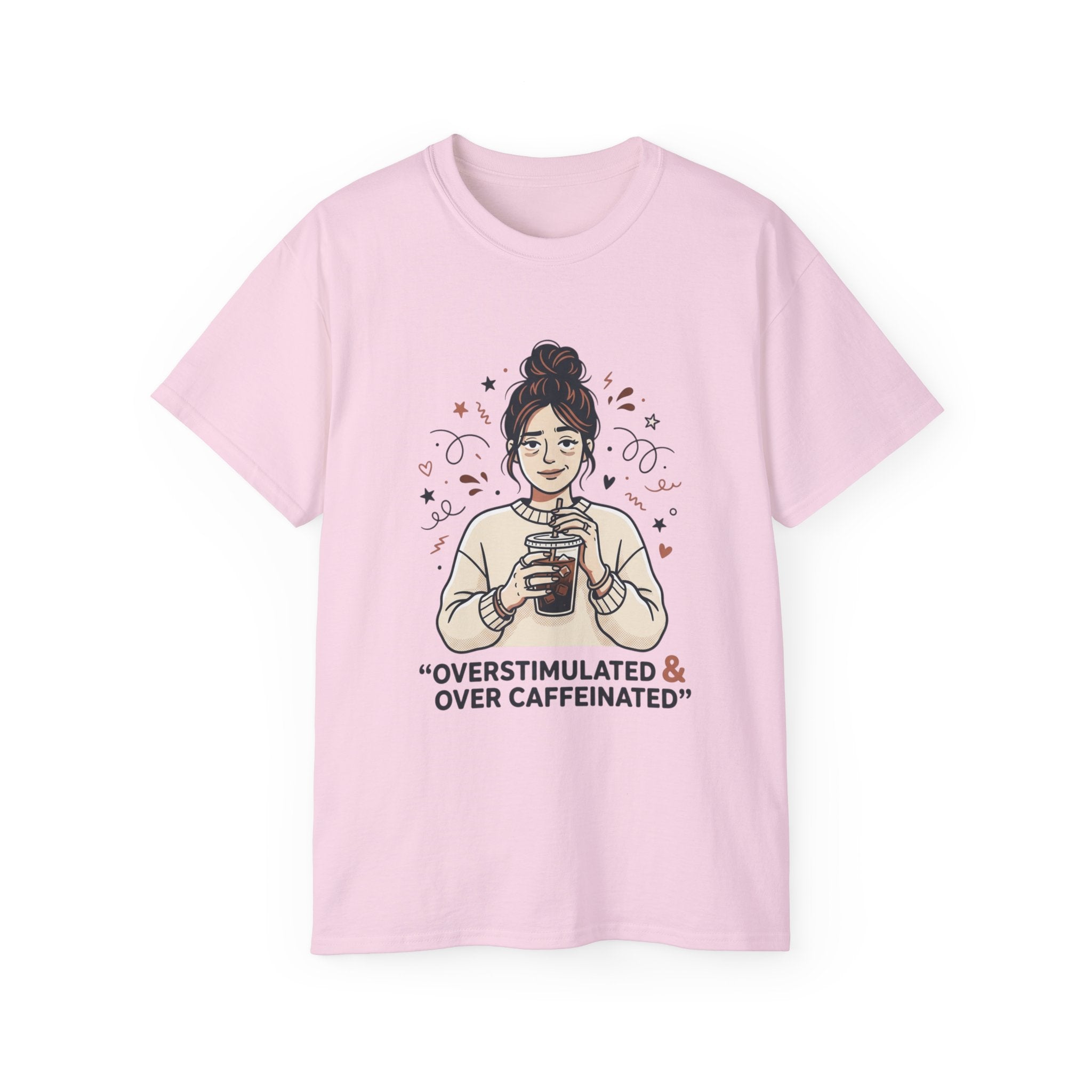 Overstimulated & Over Caffeinated Moms T-shirt