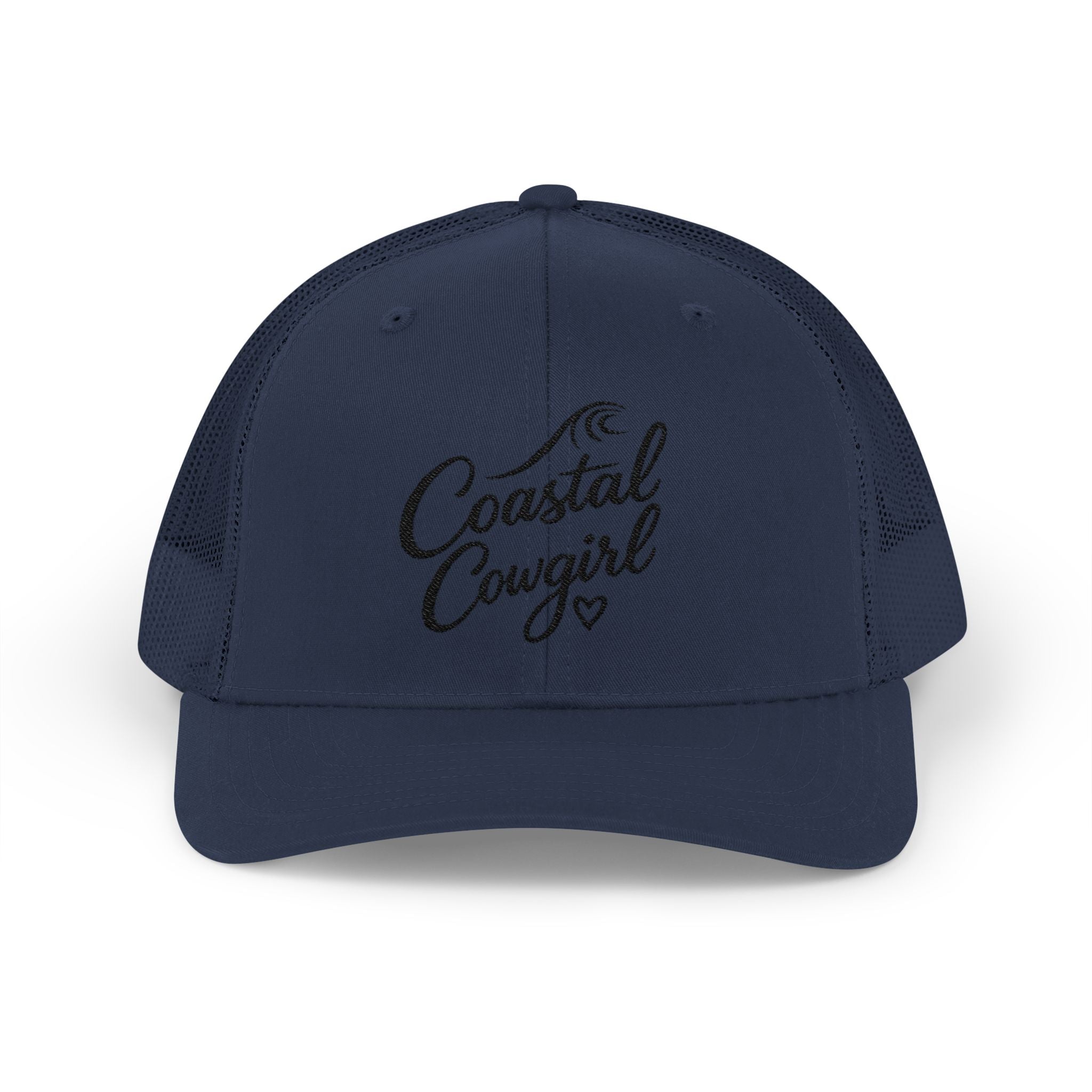 Coastal Cowgirl Trucker Hat – Embroidered Beachy Snapback Cap