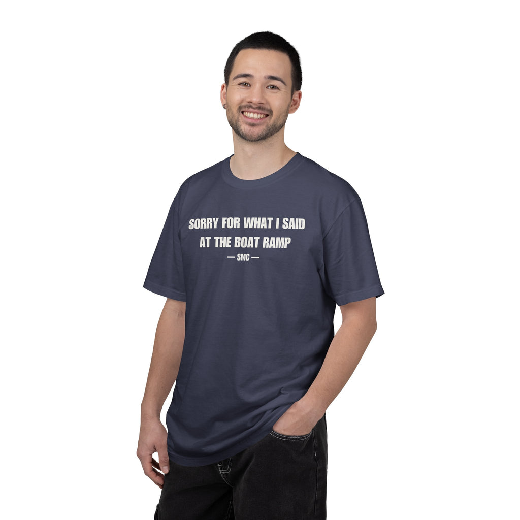 Boat Ramp Funny Tee – "Sorry For What I Said At The Boat Ramp" Cotton T-Shirt