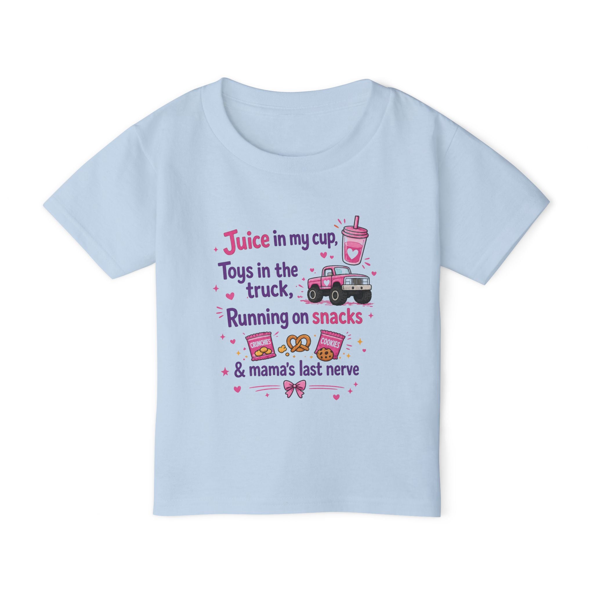Toddler T-Shirt — "Juice in My Cup" Funny Mom Life Graphic Tee