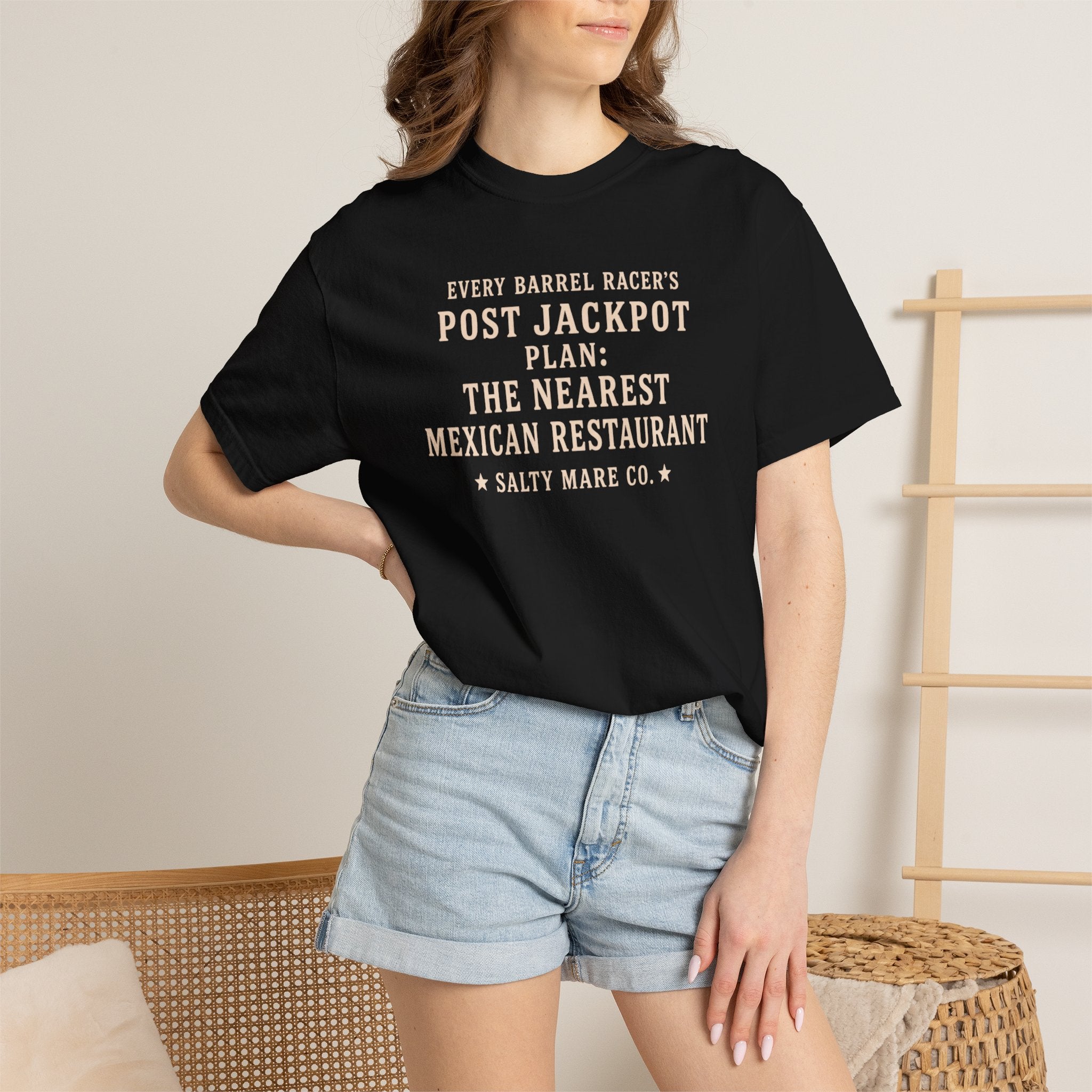 Post Jackpot T-Shirt — Funny Mexican Restaurant Rodeo Quote Tee