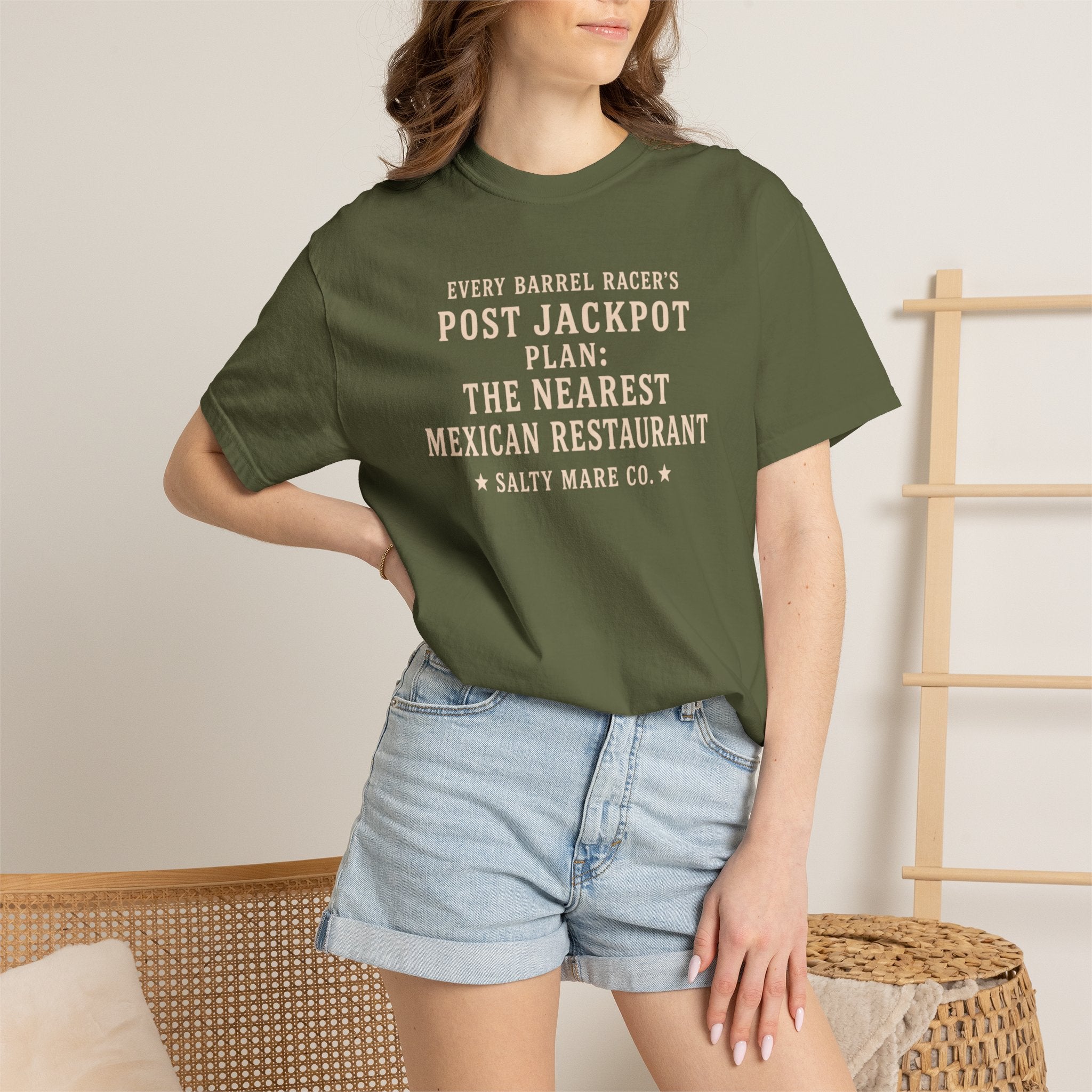 Post Jackpot T-Shirt — Funny Mexican Restaurant Rodeo Quote Tee