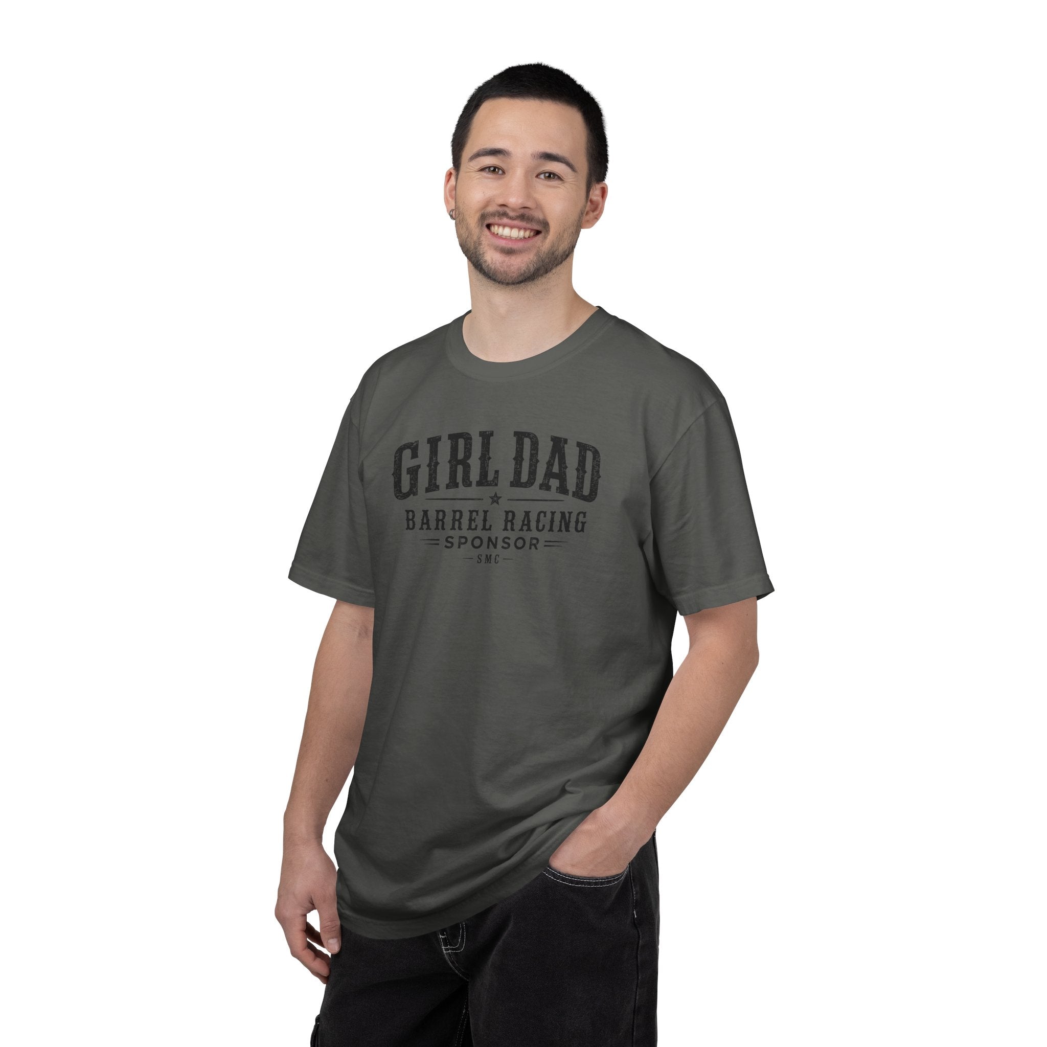 Girl Dad Barrel Racing Sponsor T-Shirt — Proud Rodeo Dad Tee