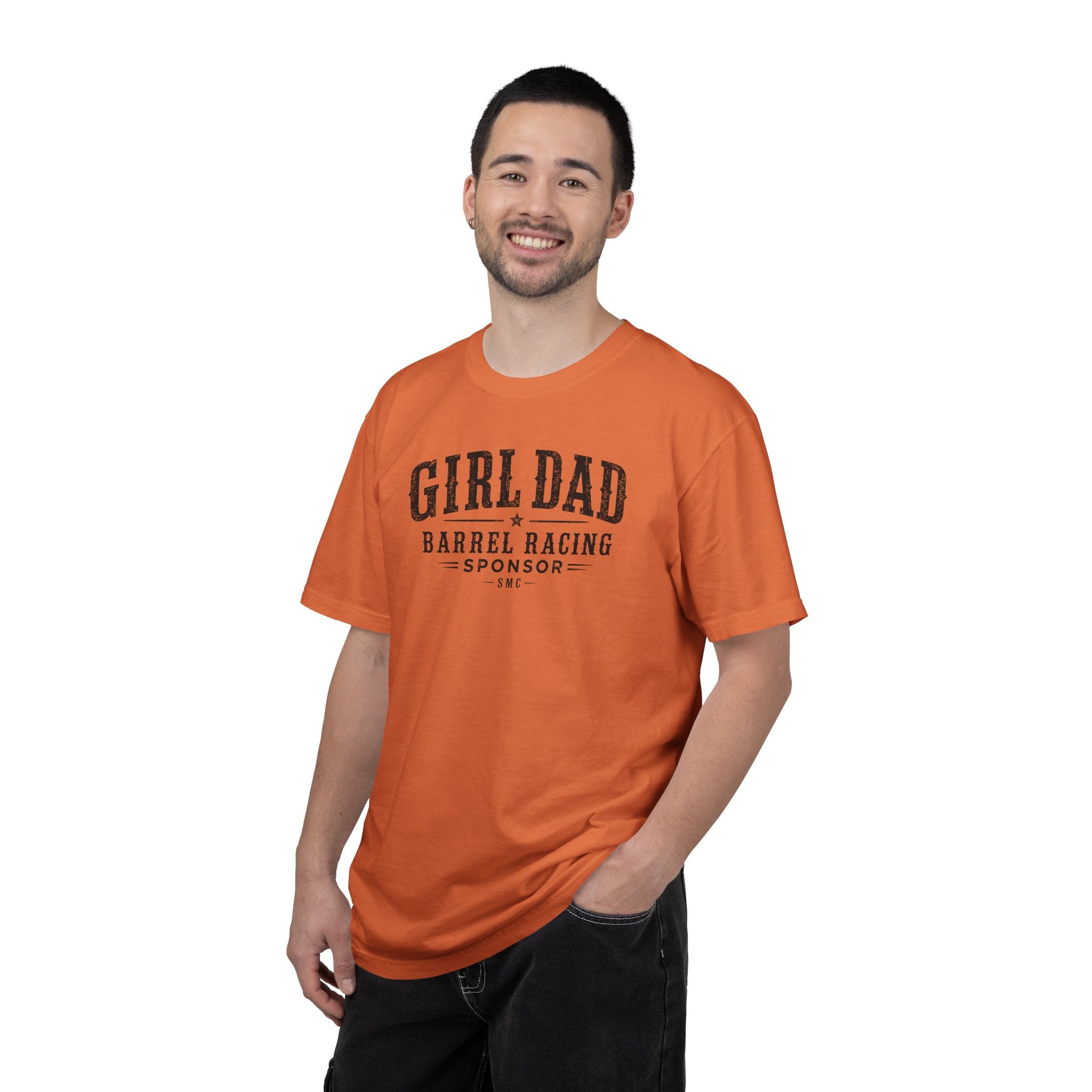 Girl Dad Barrel Racing Sponsor T-Shirt — Proud Rodeo Dad Tee