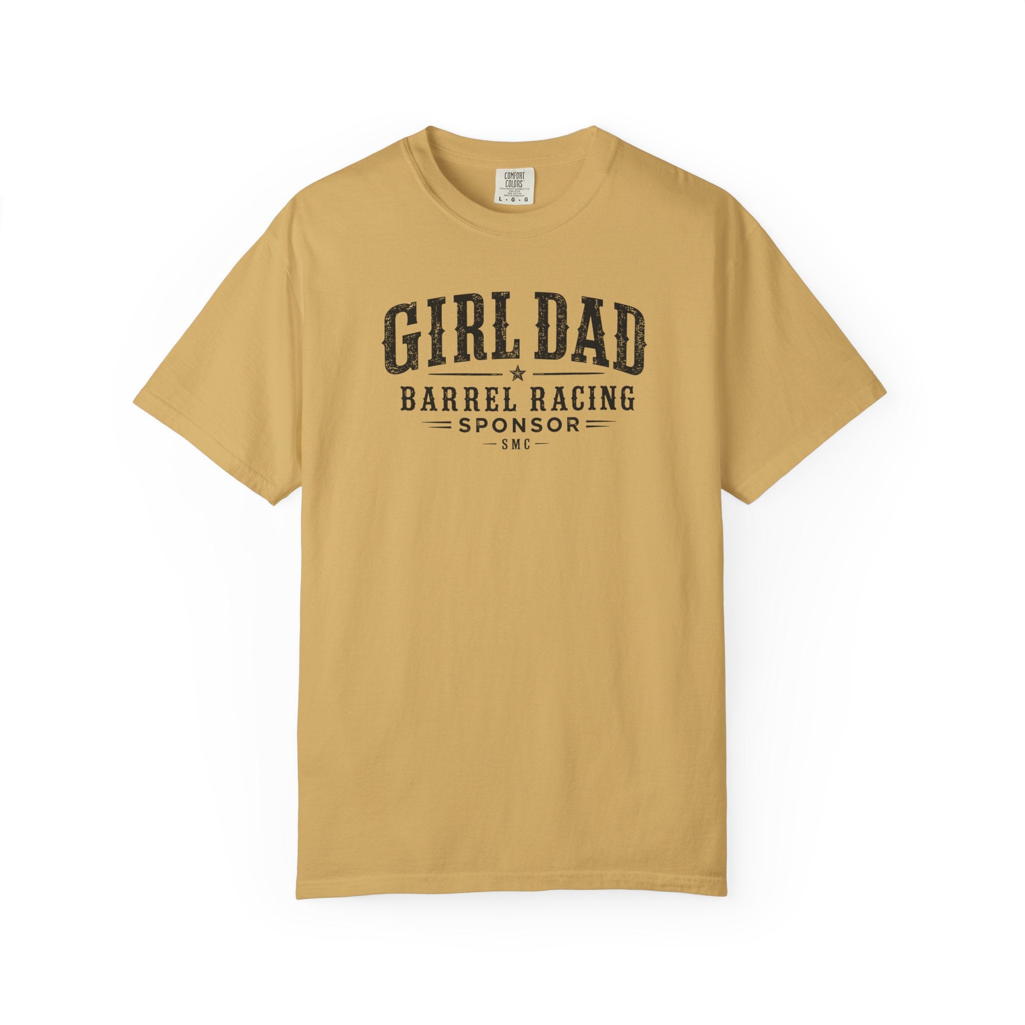 Girl Dad Barrel Racing Sponsor T-Shirt — Proud Rodeo Dad Tee