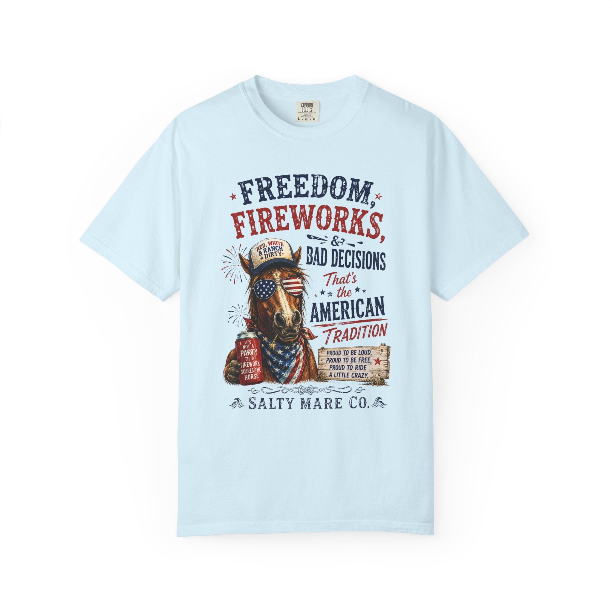 Freedom, Fireworks & Bad Decisions Graphic T-Shirt
