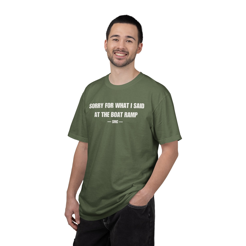 Boat Ramp Funny Tee – "Sorry For What I Said At The Boat Ramp" Cotton T-Shirt