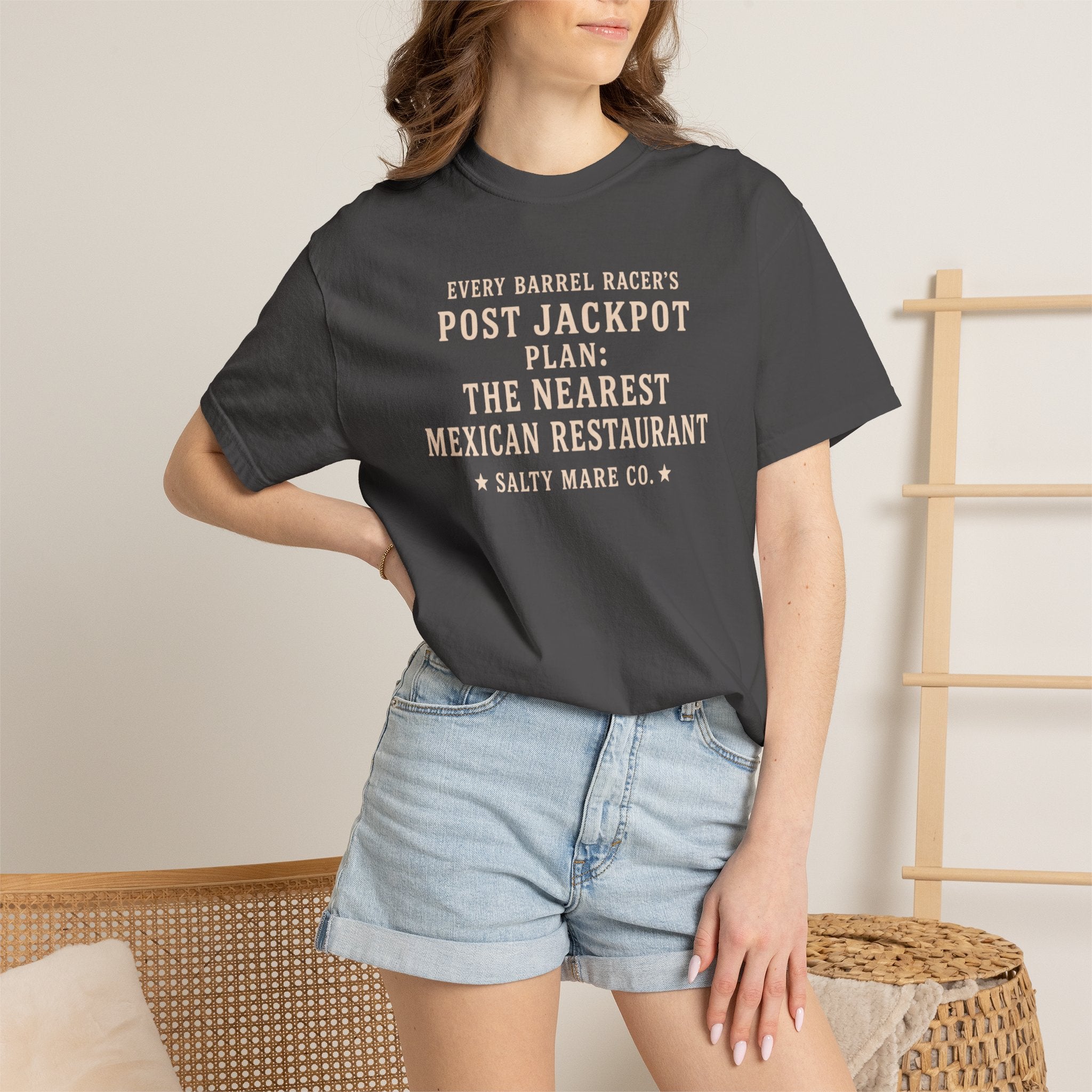 Post Jackpot T-Shirt — Funny Mexican Restaurant Rodeo Quote Tee