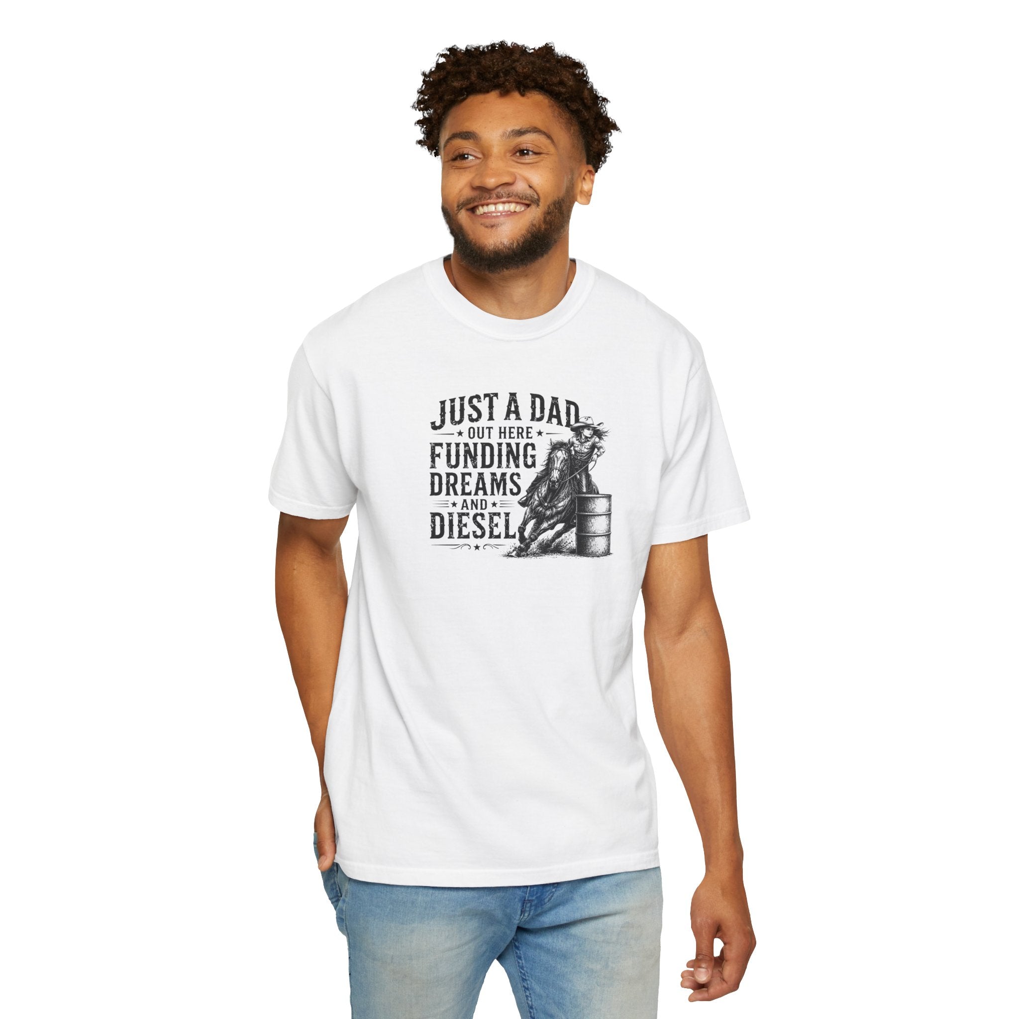 Funding Dreams & Diesel — Funny Dad Graphic Tee