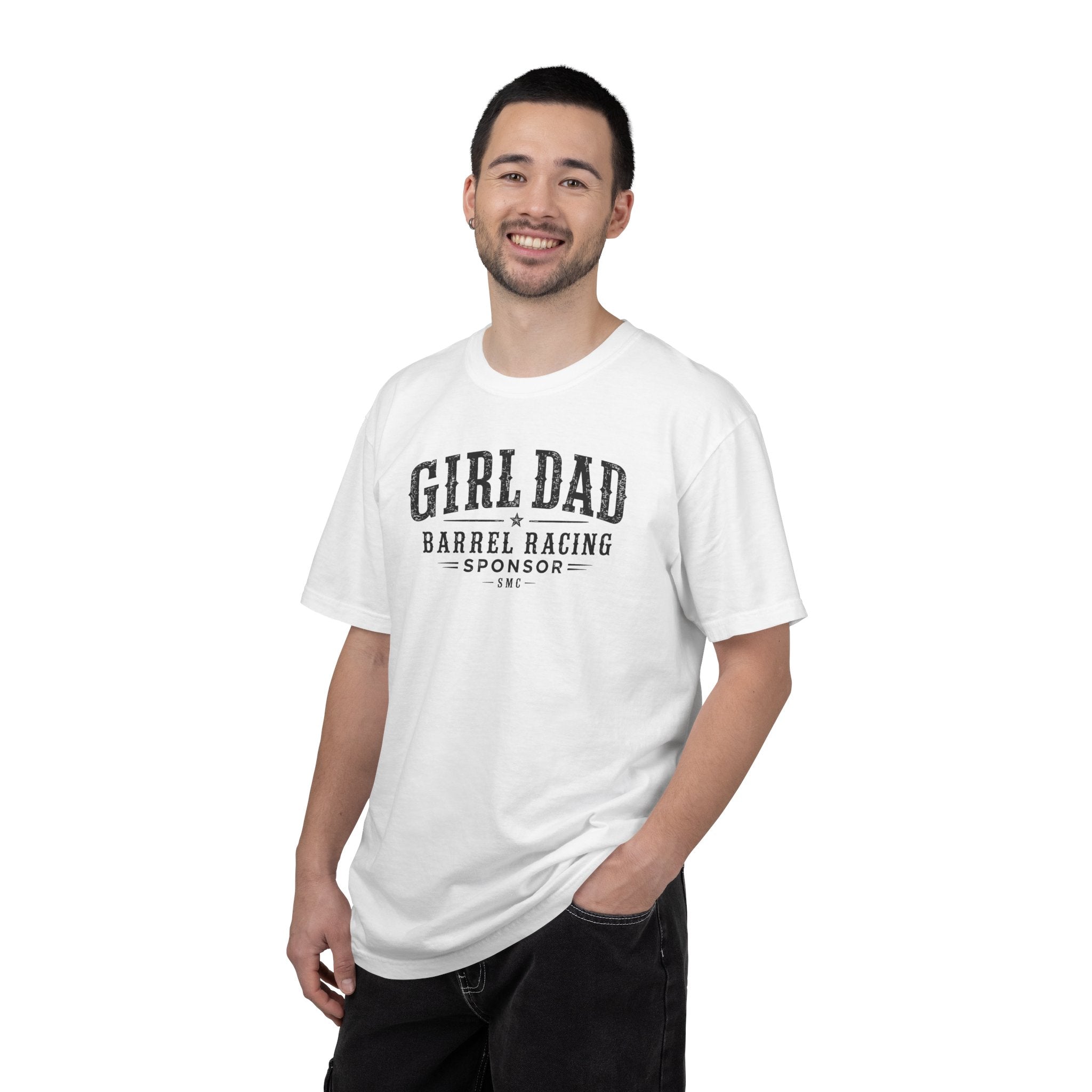 Girl Dad Barrel Racing Sponsor T-Shirt — Proud Rodeo Dad Tee