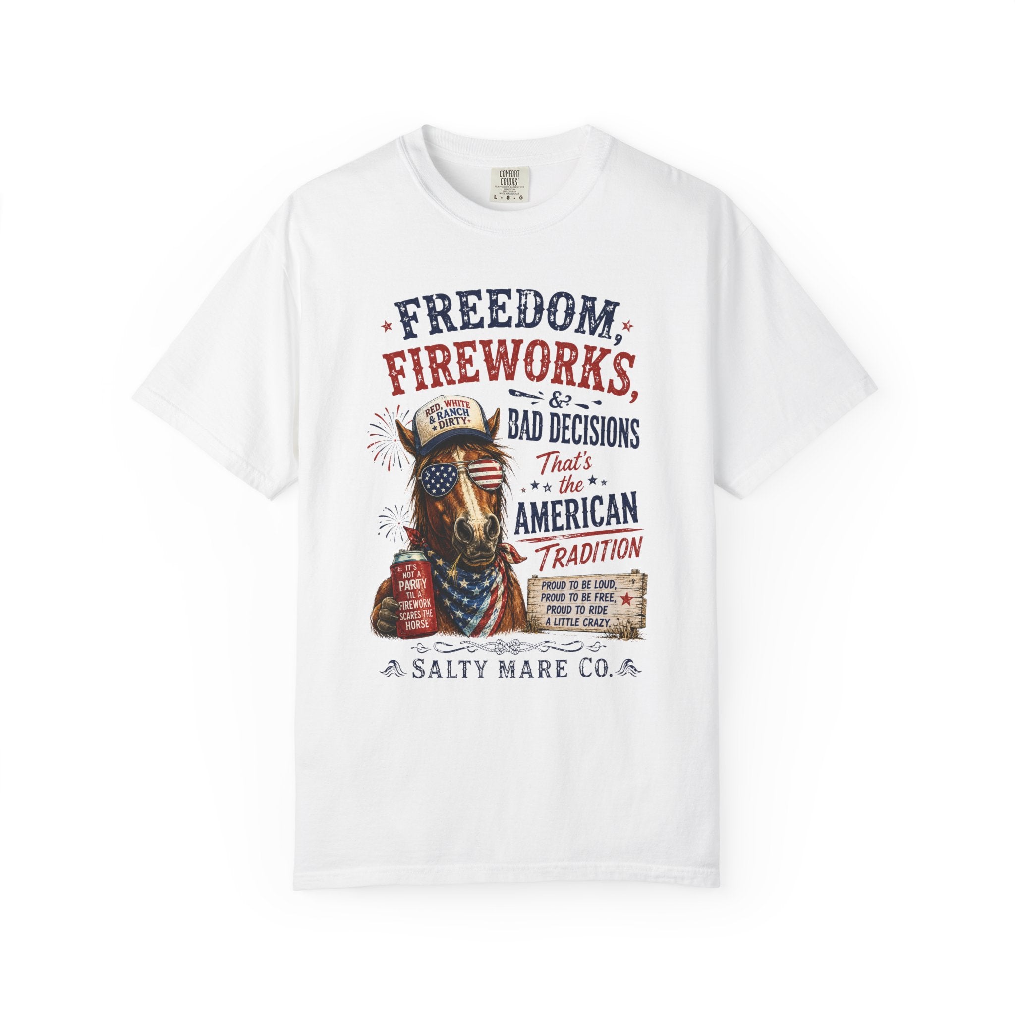 Freedom, Fireworks & Bad Decisions Graphic T-Shirt
