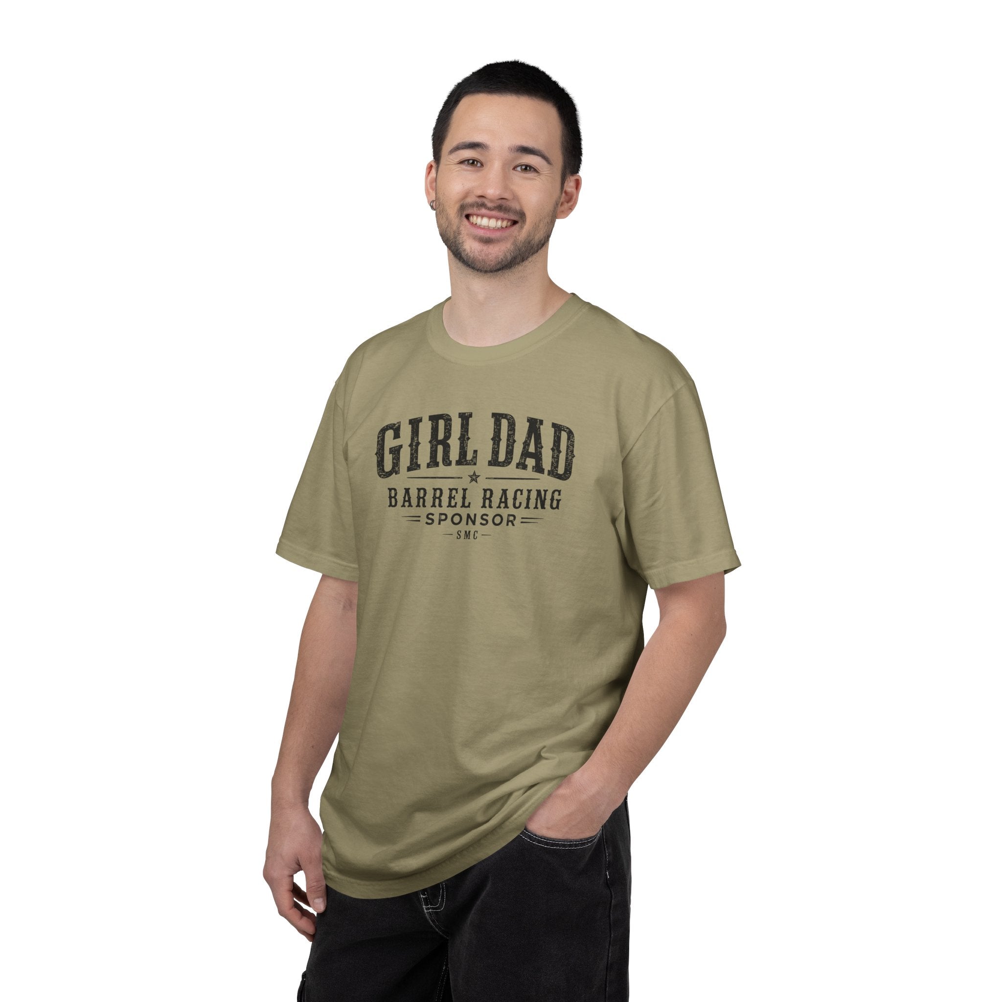 Girl Dad Barrel Racing Sponsor T-Shirt — Proud Rodeo Dad Tee