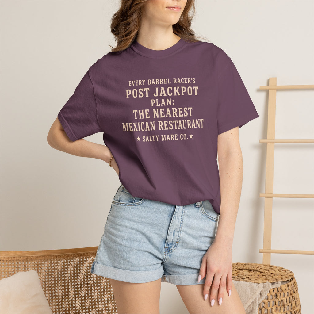 Post Jackpot T-Shirt — Funny Mexican Restaurant Rodeo Quote Tee