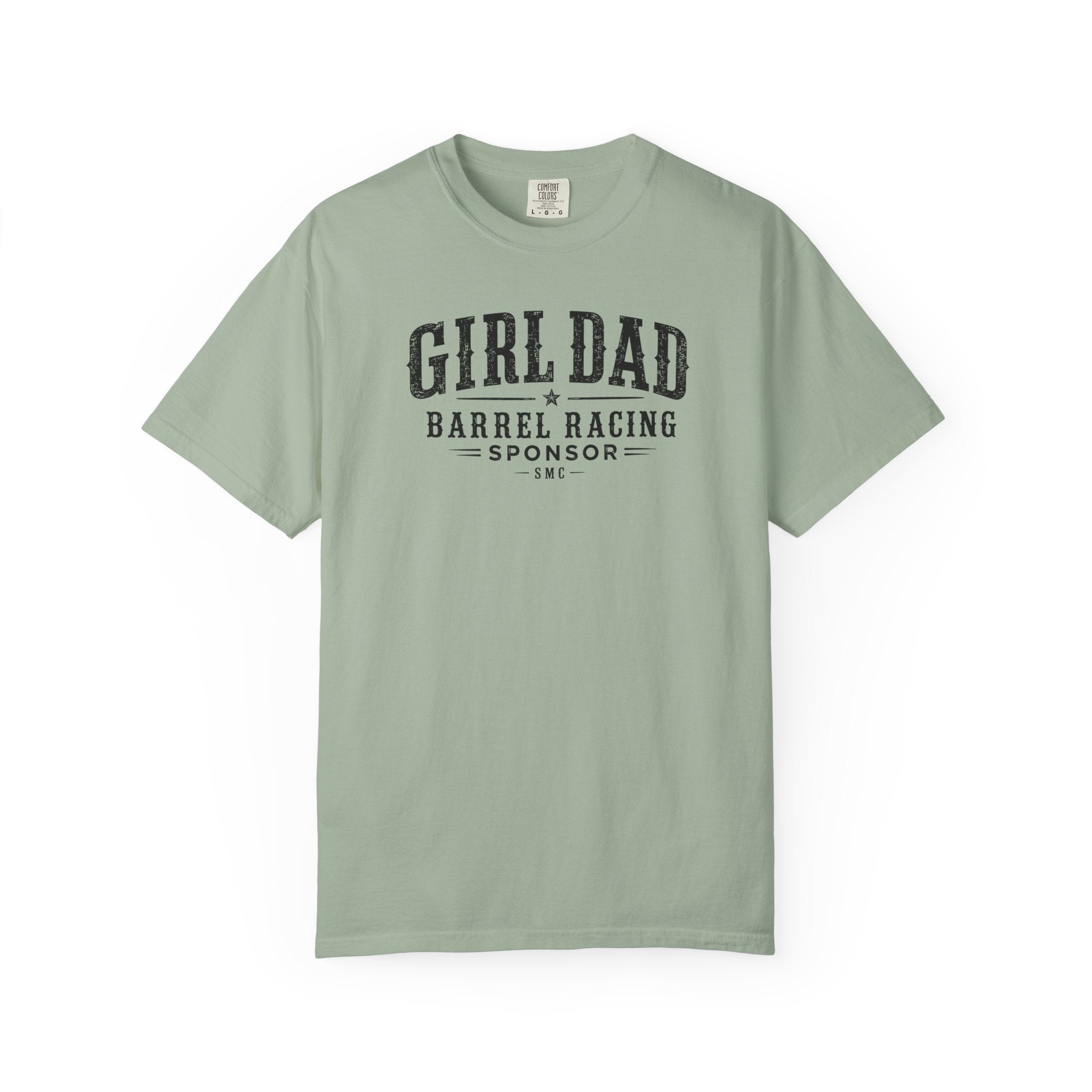 Girl Dad Barrel Racing Sponsor T-Shirt — Proud Rodeo Dad Tee