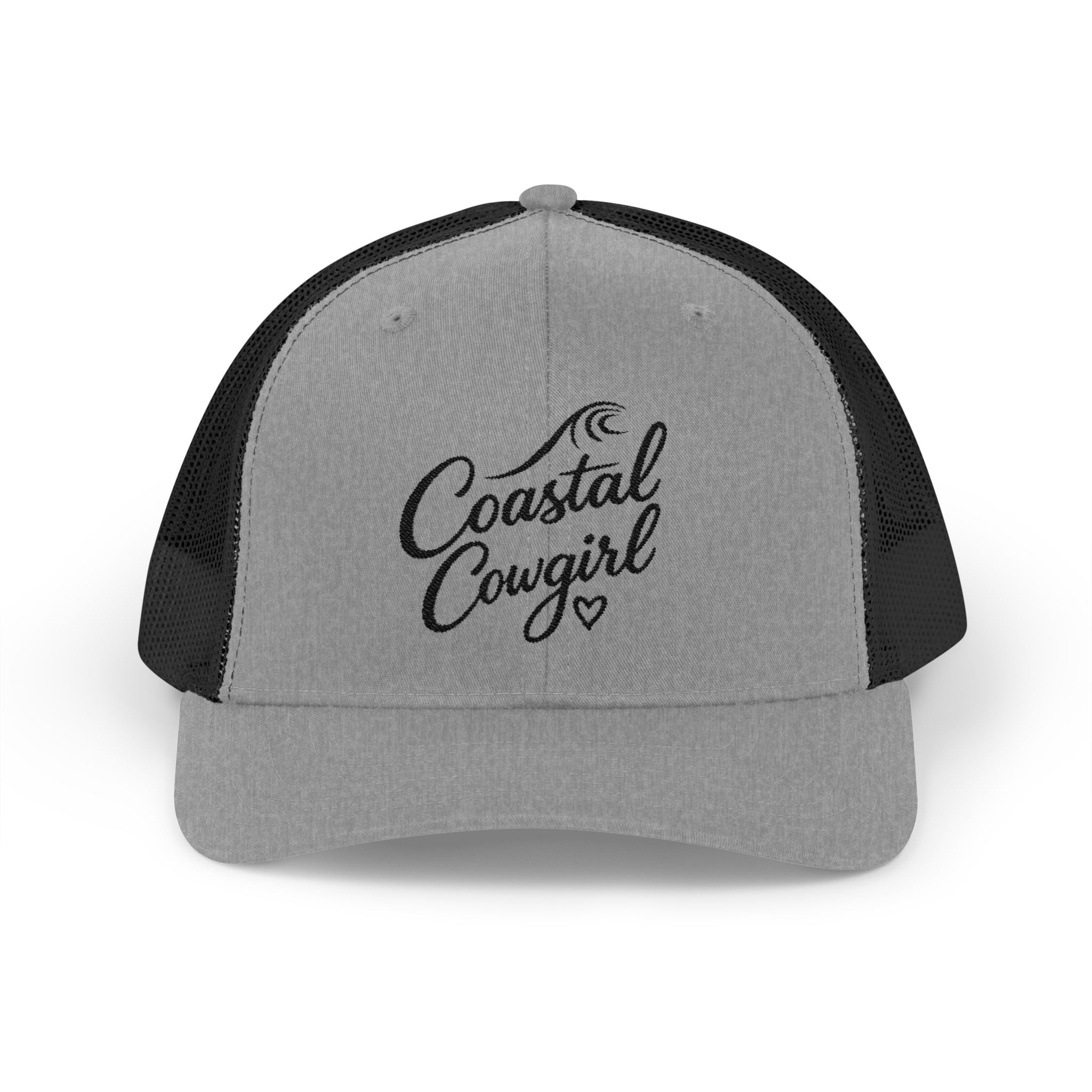 Coastal Cowgirl Trucker Hat – Embroidered Beachy Snapback Cap
