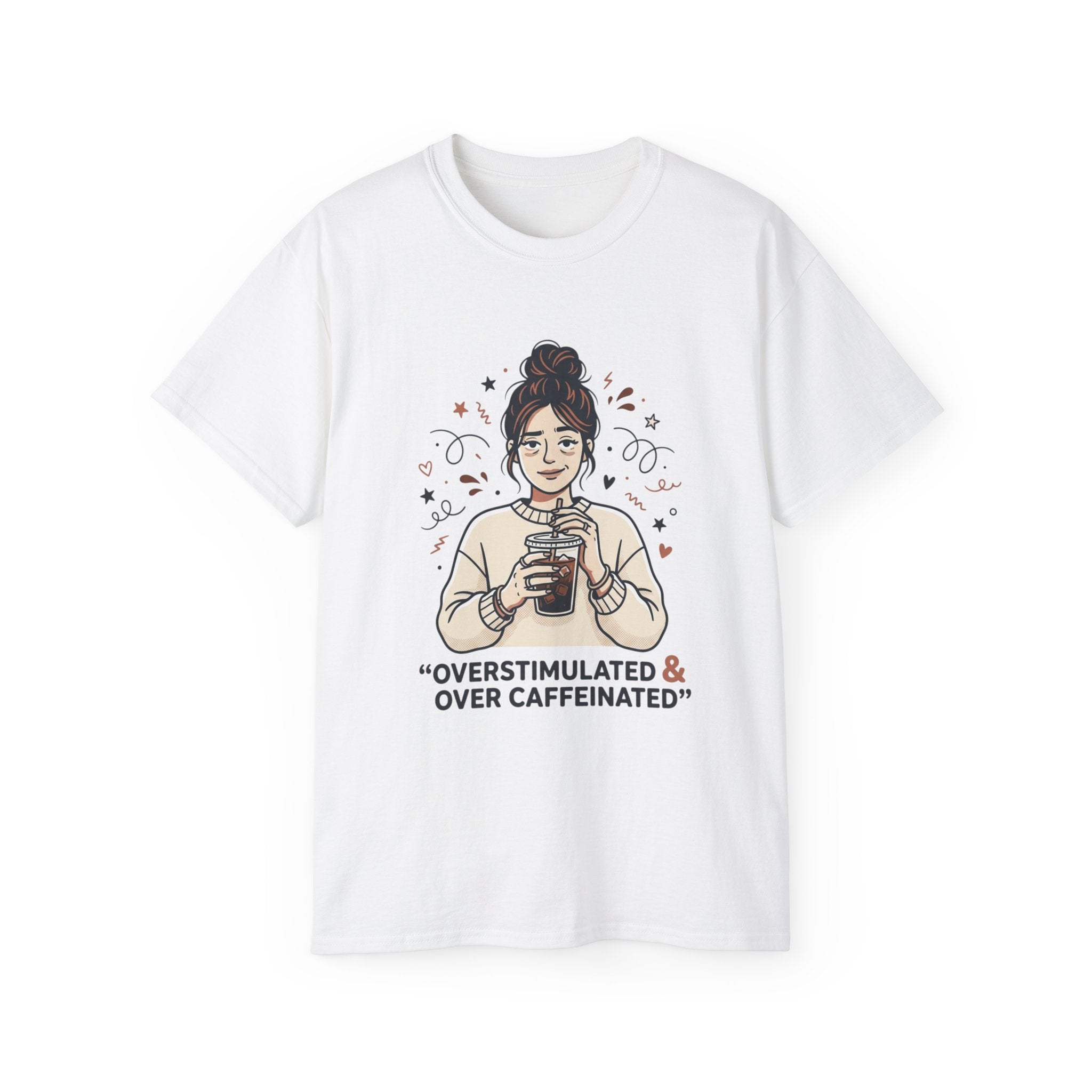 Overstimulated & Over Caffeinated Moms T-shirt