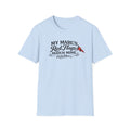 T-Shirt — "My Mare's Red Flags Match Mine" Equestrian Humor Shirt