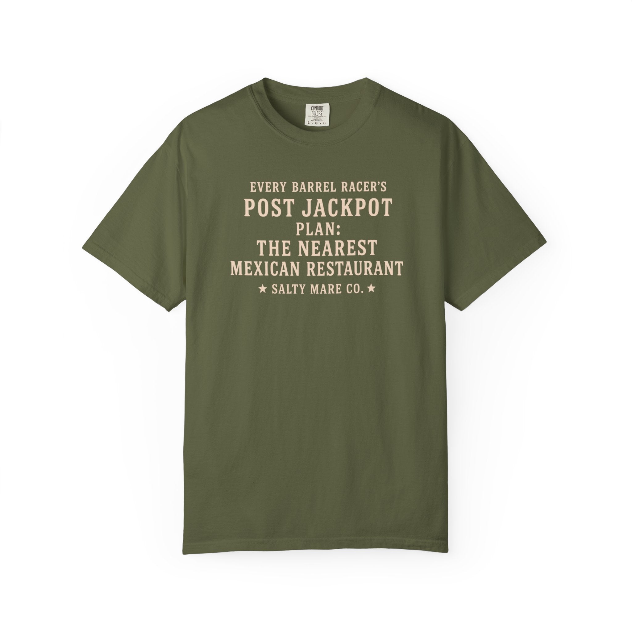 Post Jackpot T-Shirt — Funny Mexican Restaurant Rodeo Quote Tee