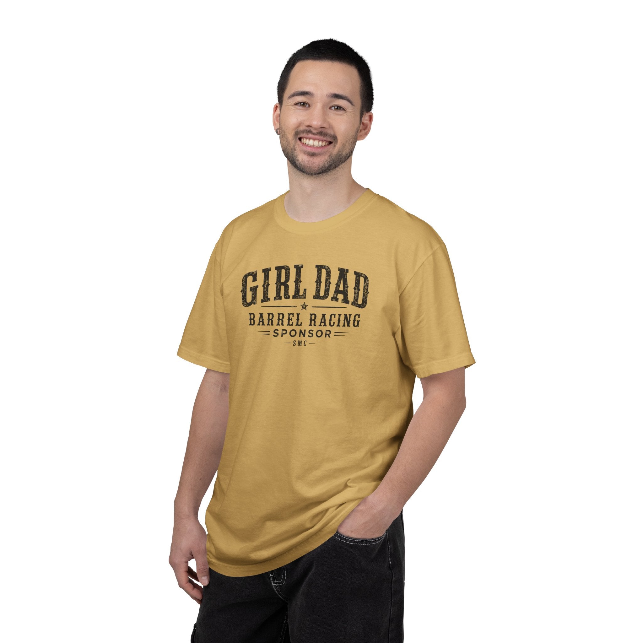 Girl Dad Barrel Racing Sponsor T-Shirt — Proud Rodeo Dad Tee