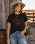 Coffee, Bananamine & Prayer T-Shirt — Funny Mom Chaos Quote Tee