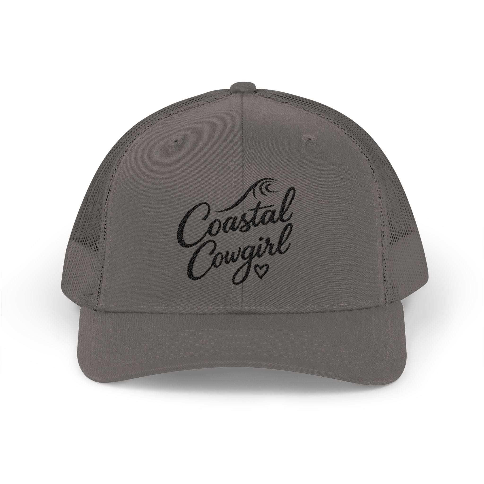 Coastal Cowgirl Trucker Hat – Embroidered Beachy Snapback Cap