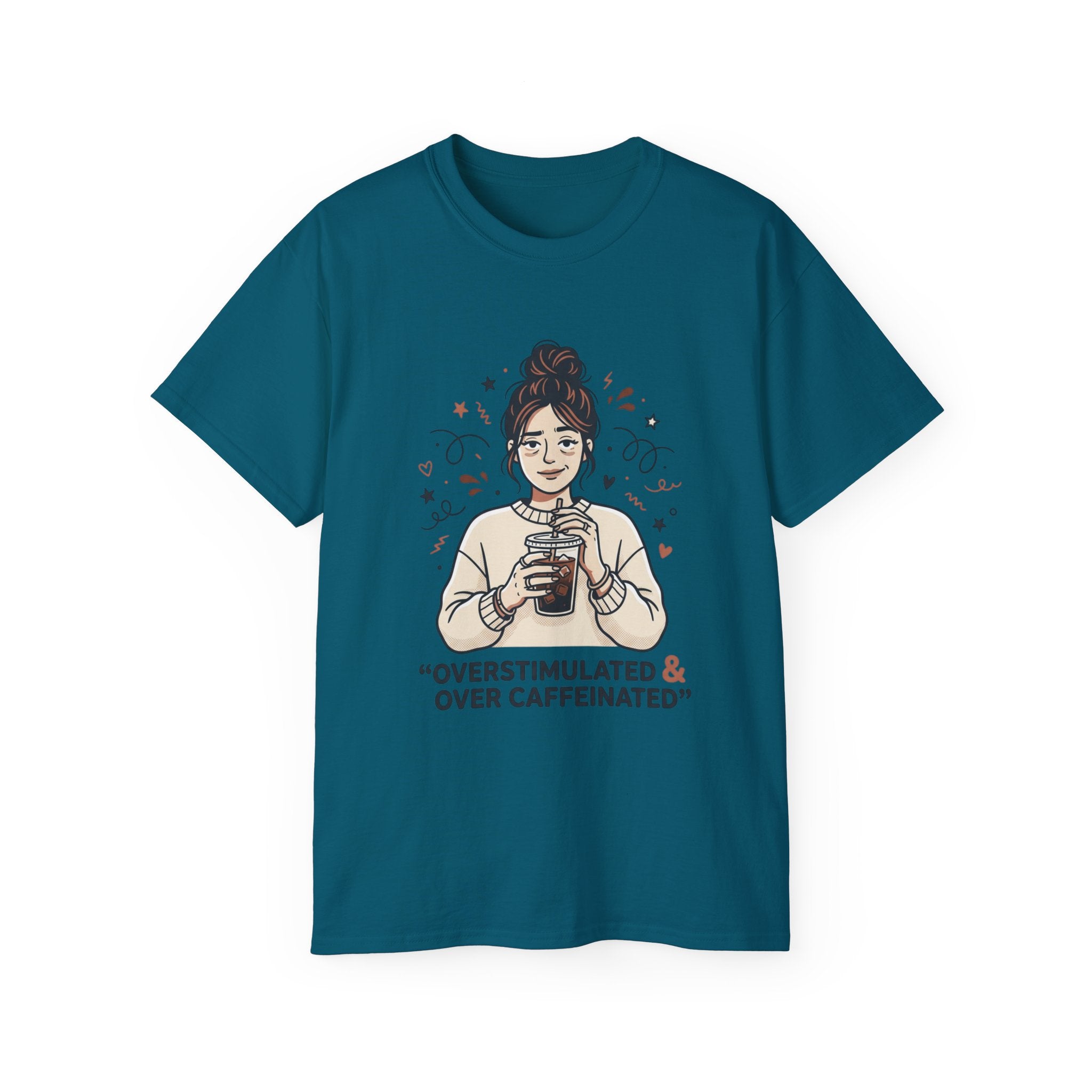 Overstimulated & Over Caffeinated Moms T-shirt