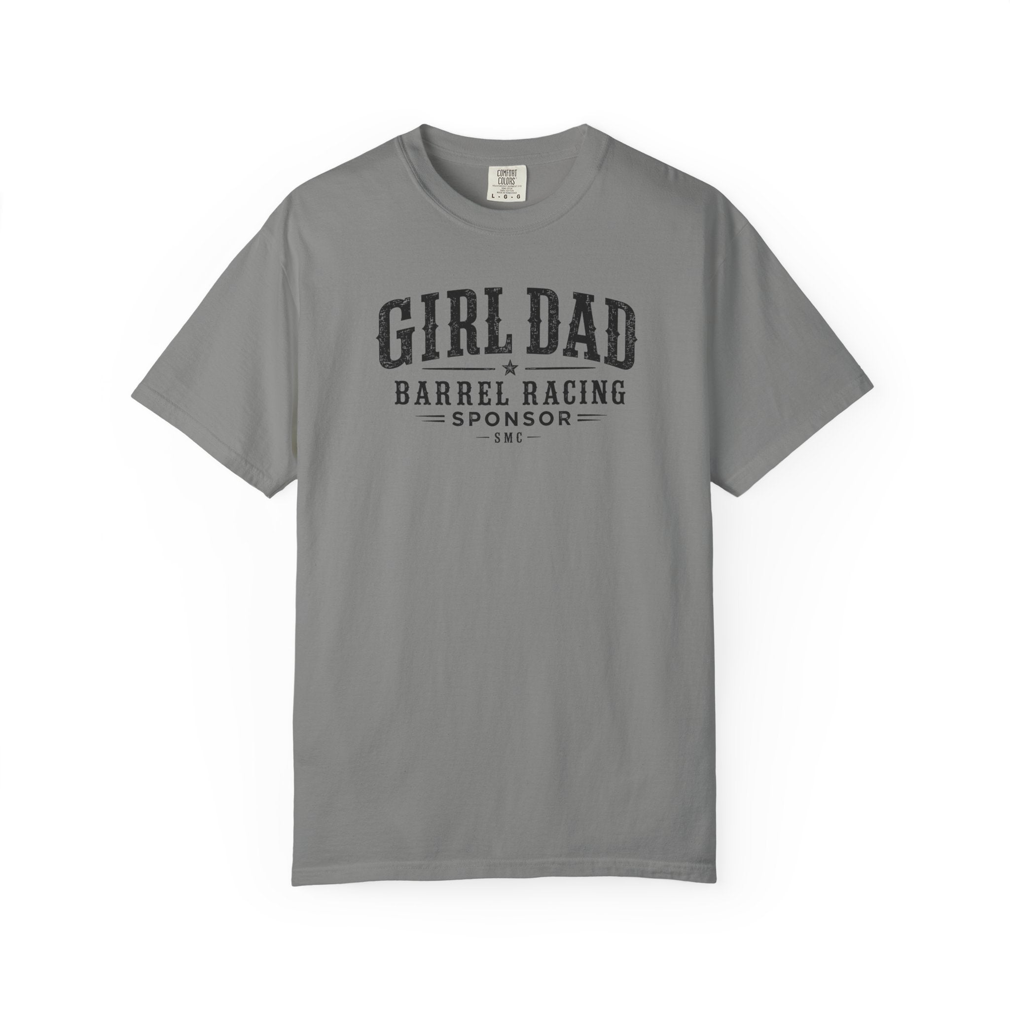 Girl Dad Barrel Racing Sponsor T-Shirt — Proud Rodeo Dad Tee