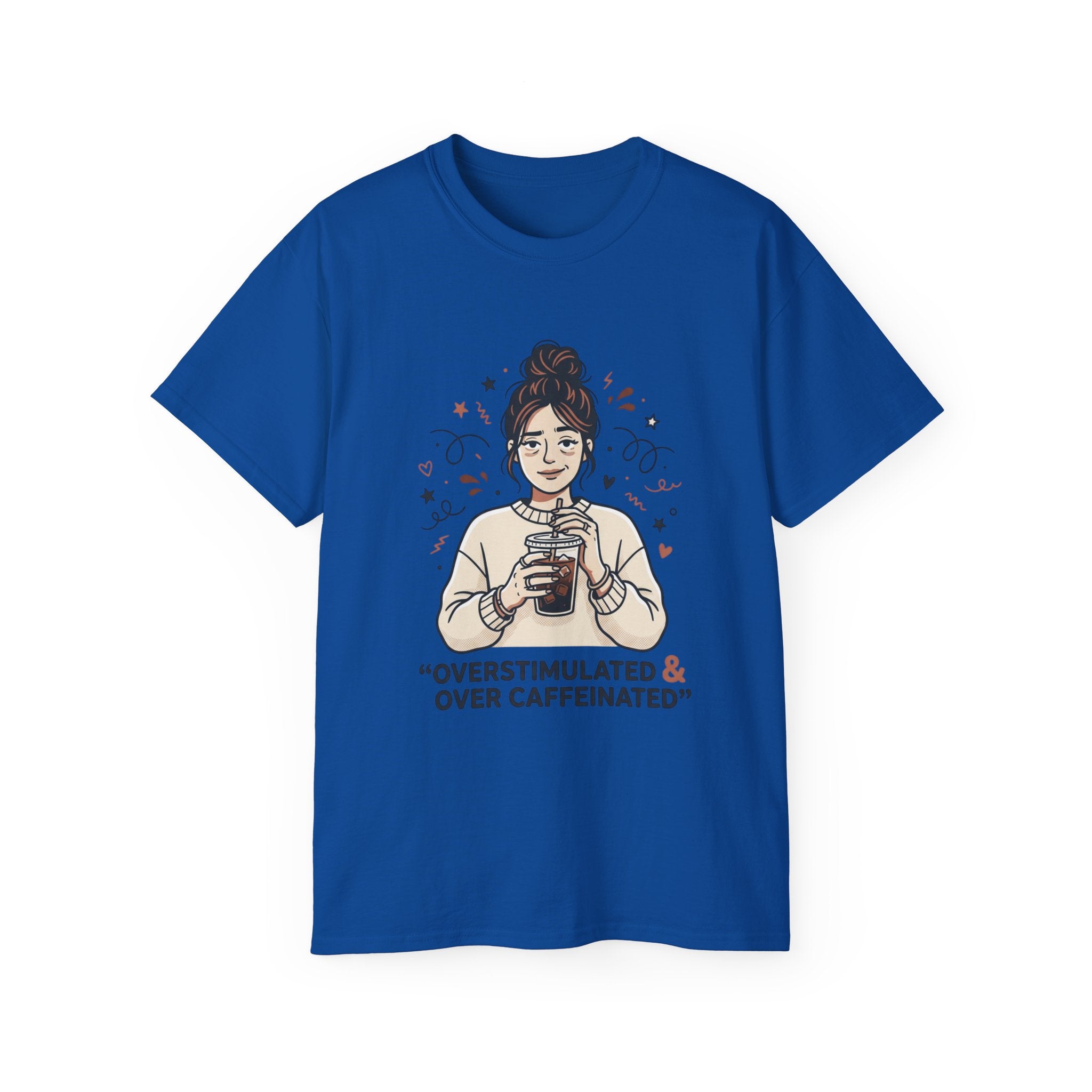 Overstimulated & Over Caffeinated Moms T-shirt