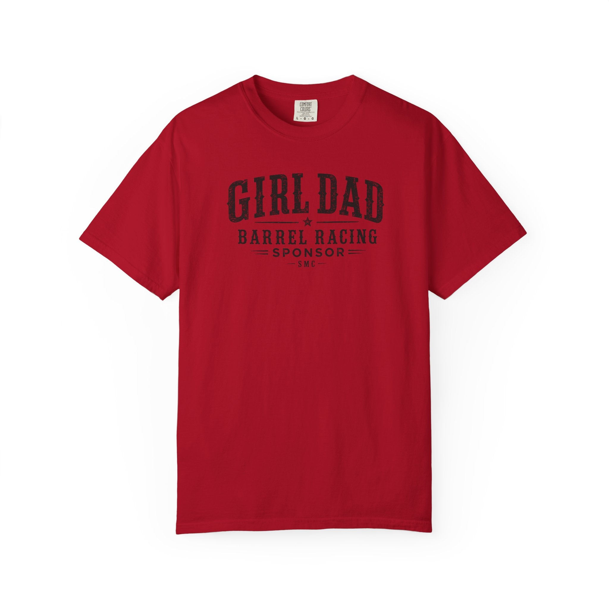 Girl Dad Barrel Racing Sponsor T-Shirt — Proud Rodeo Dad Tee