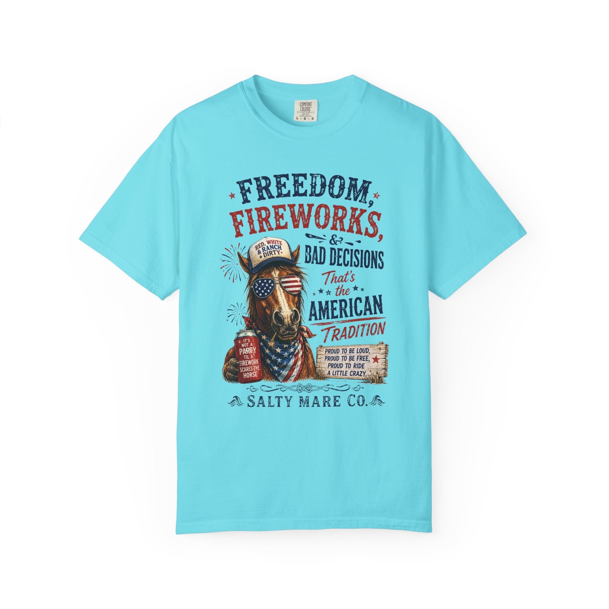 Freedom, Fireworks & Bad Decisions Graphic T-Shirt