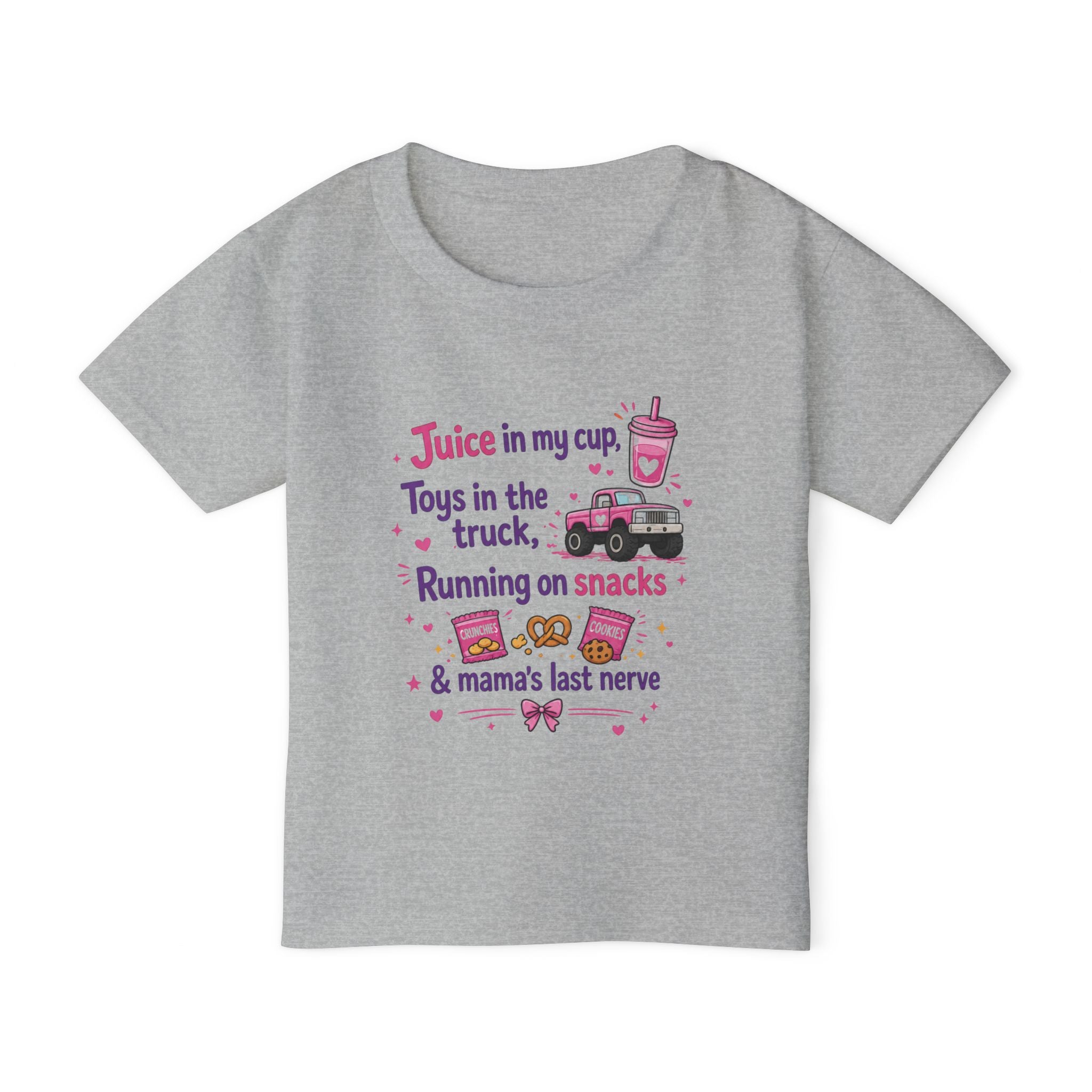 Toddler T-Shirt — "Juice in My Cup" Funny Mom Life Graphic Tee