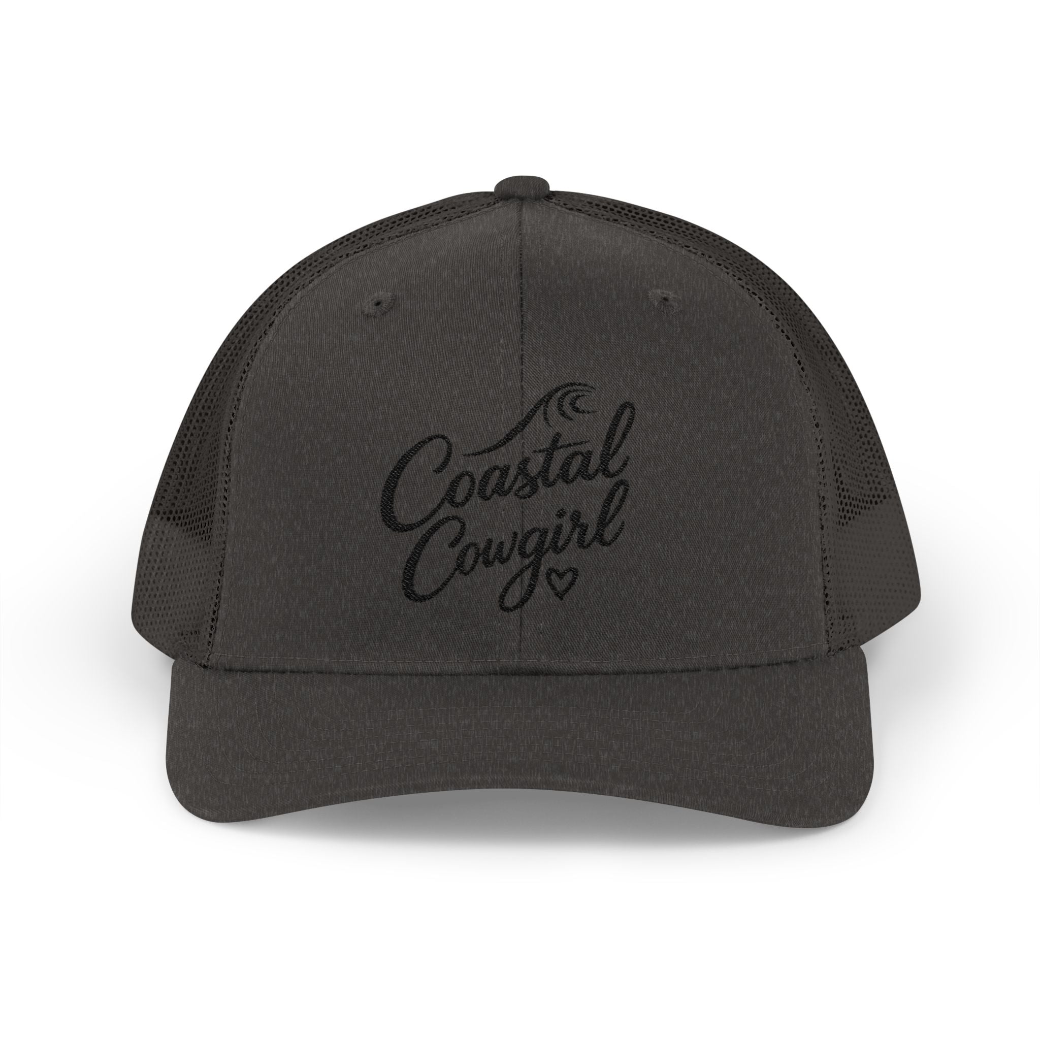 Coastal Cowgirl Trucker Hat – Embroidered Beachy Snapback Cap