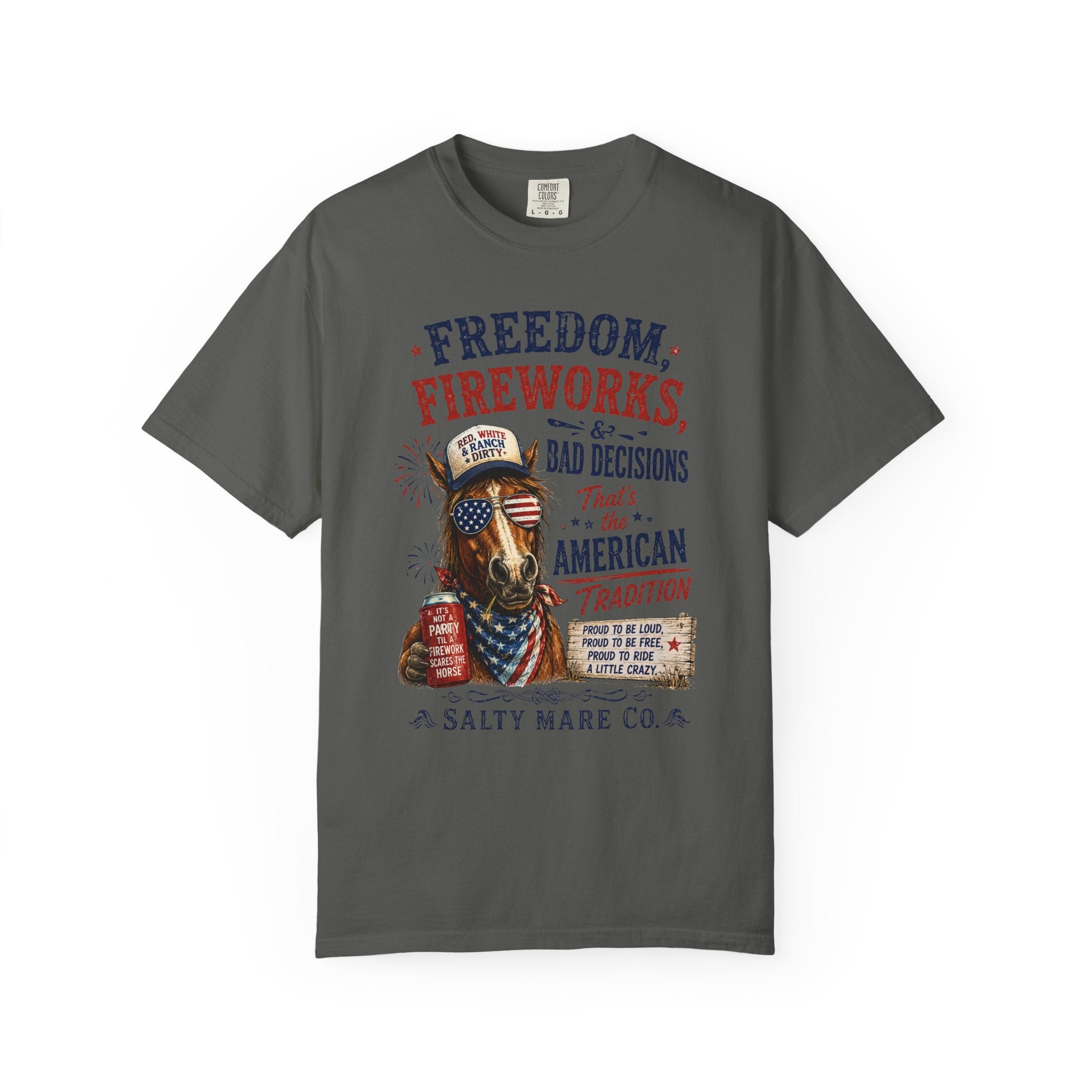 Freedom, Fireworks & Bad Decisions Graphic T-Shirt