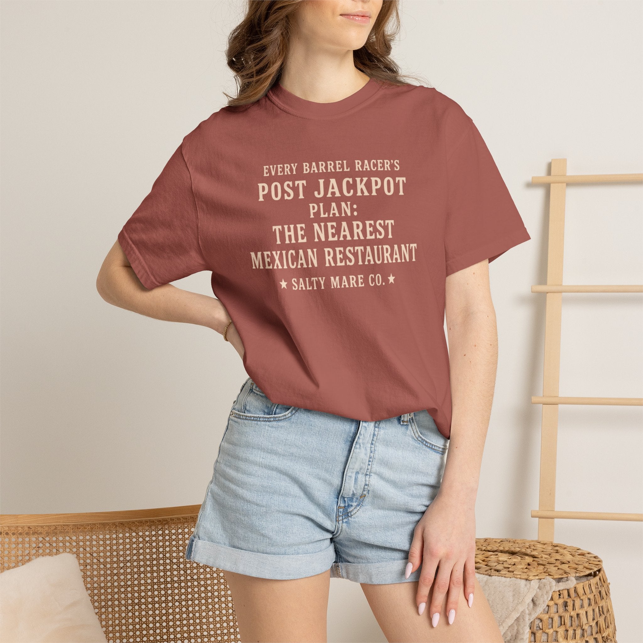 Post Jackpot T-Shirt — Funny Mexican Restaurant Rodeo Quote Tee