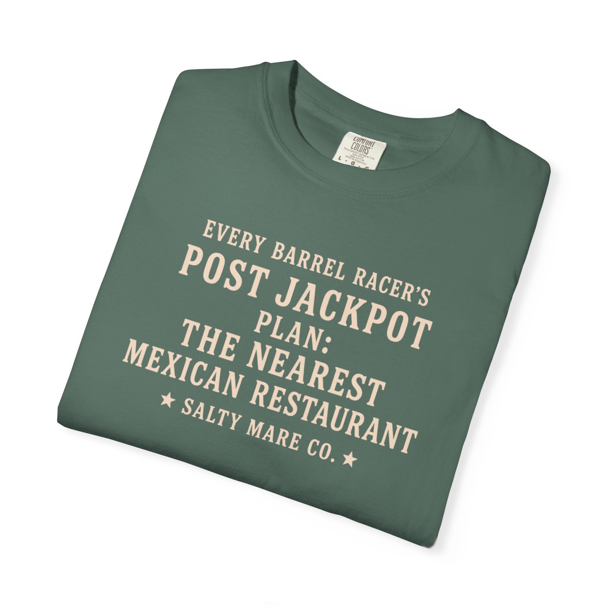 Post Jackpot T-Shirt — Funny Mexican Restaurant Rodeo Quote Tee
