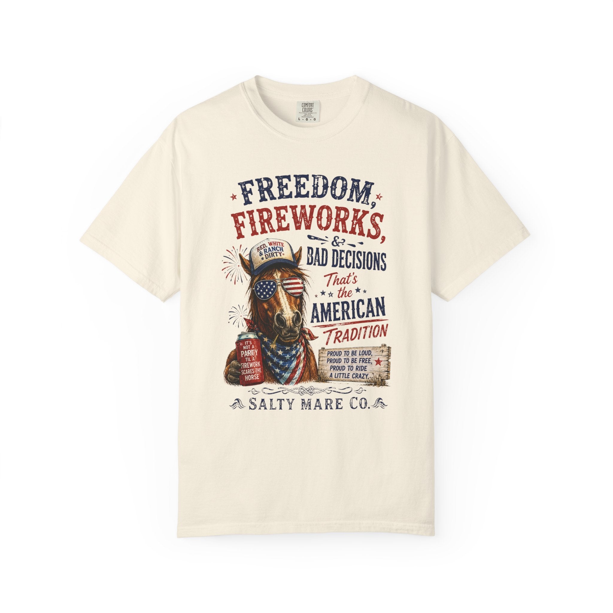 Freedom, Fireworks & Bad Decisions Graphic T-Shirt