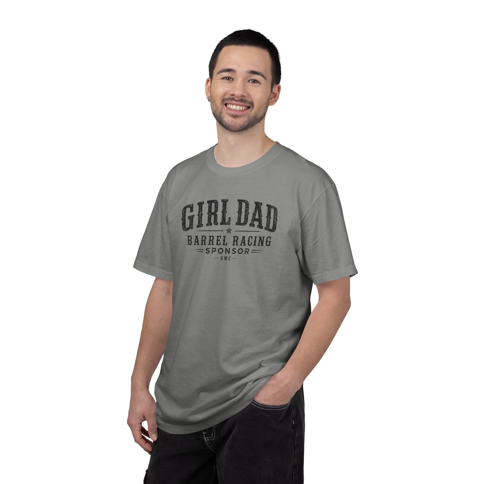 Girl Dad Barrel Racing Sponsor T-Shirt — Proud Rodeo Dad Tee