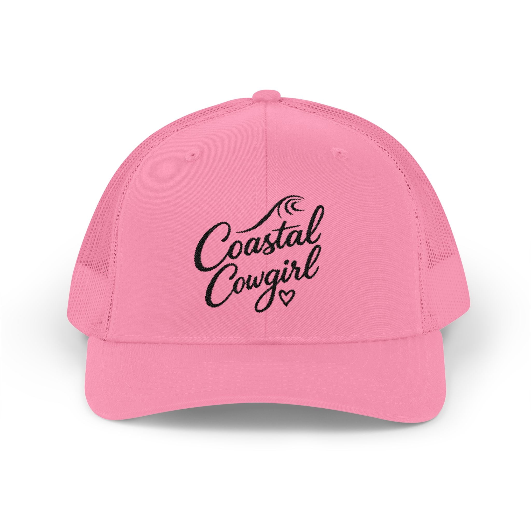 Coastal Cowgirl Trucker Hat – Embroidered Beachy Snapback Cap