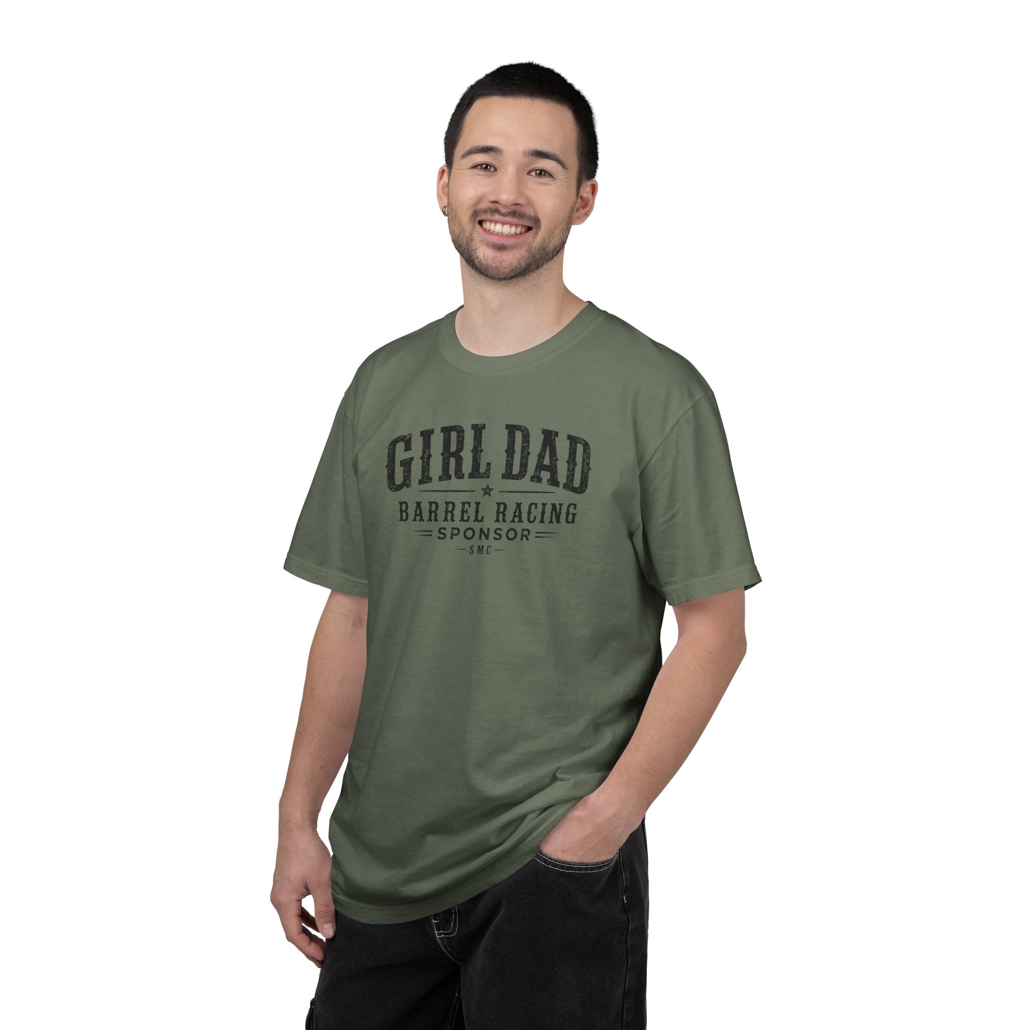 Girl Dad Barrel Racing Sponsor T-Shirt — Proud Rodeo Dad Tee