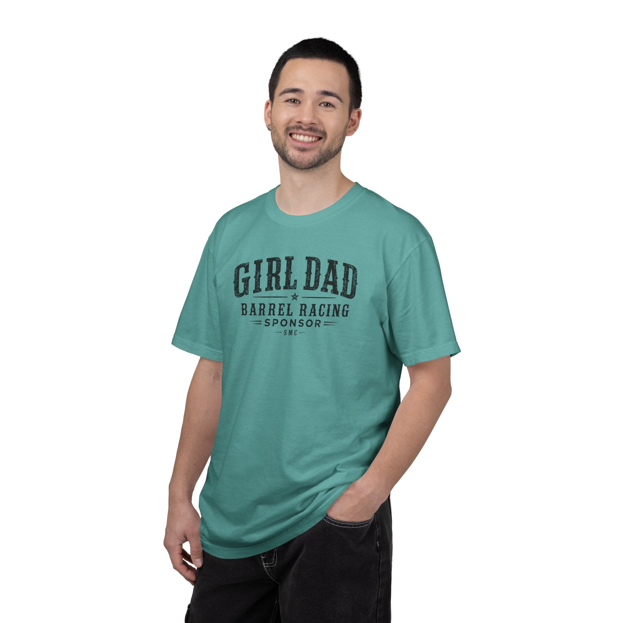 Girl Dad Barrel Racing Sponsor T-Shirt — Proud Rodeo Dad Tee