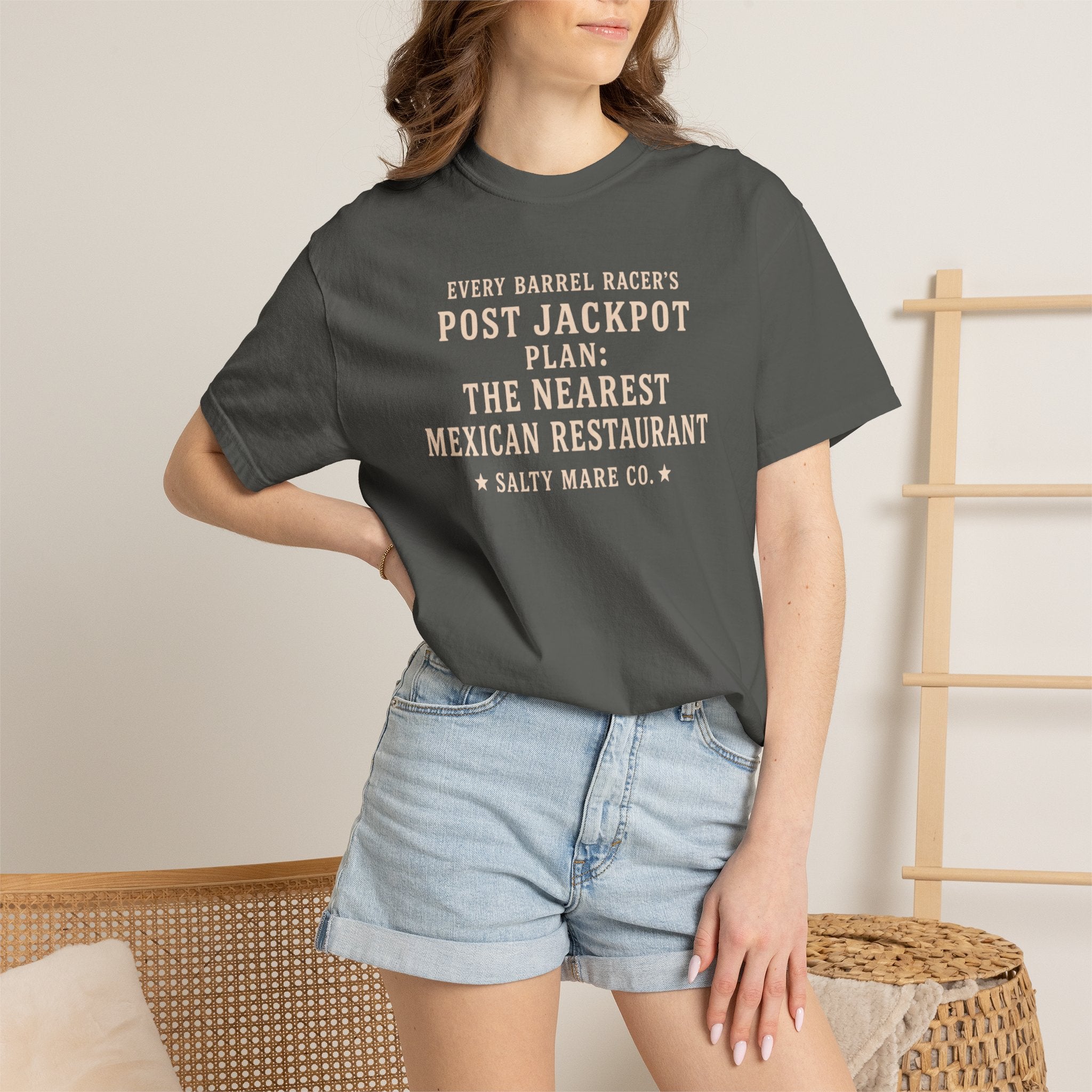 Post Jackpot T-Shirt — Funny Mexican Restaurant Rodeo Quote Tee